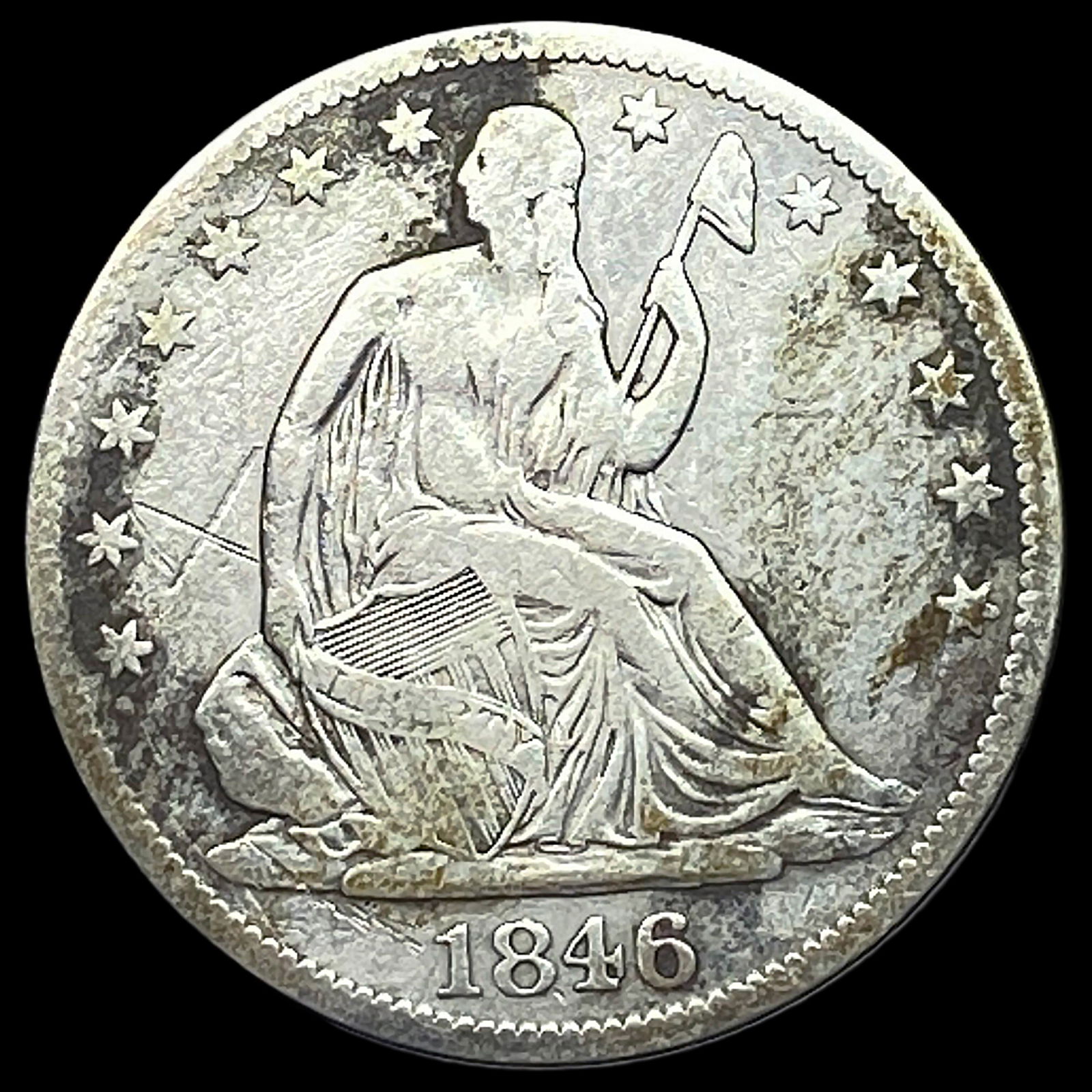 1846 Seated Liberty Half Dollar HIGH GRADE (1 of 2)
