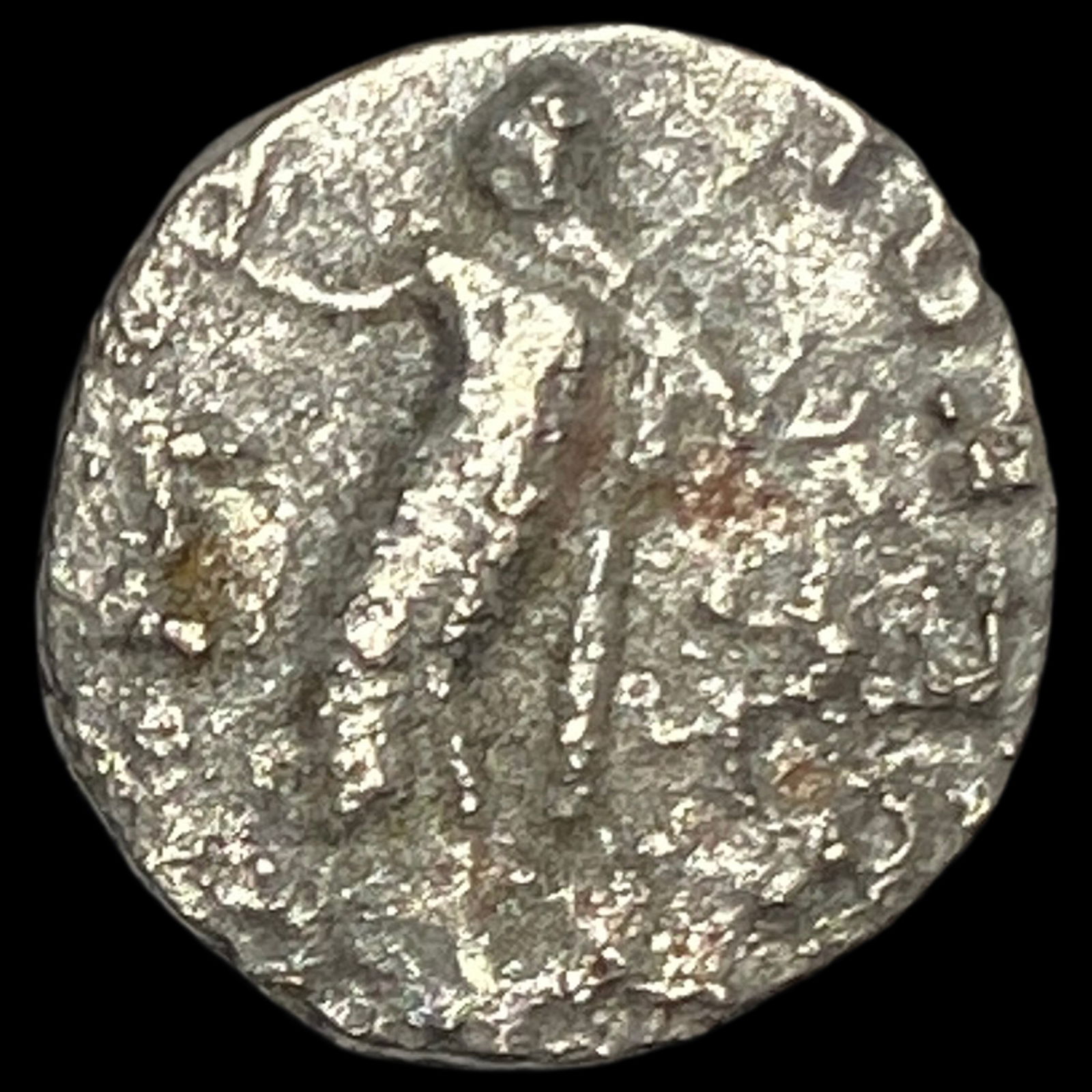 58-12 BC Indo-Scythian Silver Drachm NEARLY UNCIRCULATED (1 of 2)