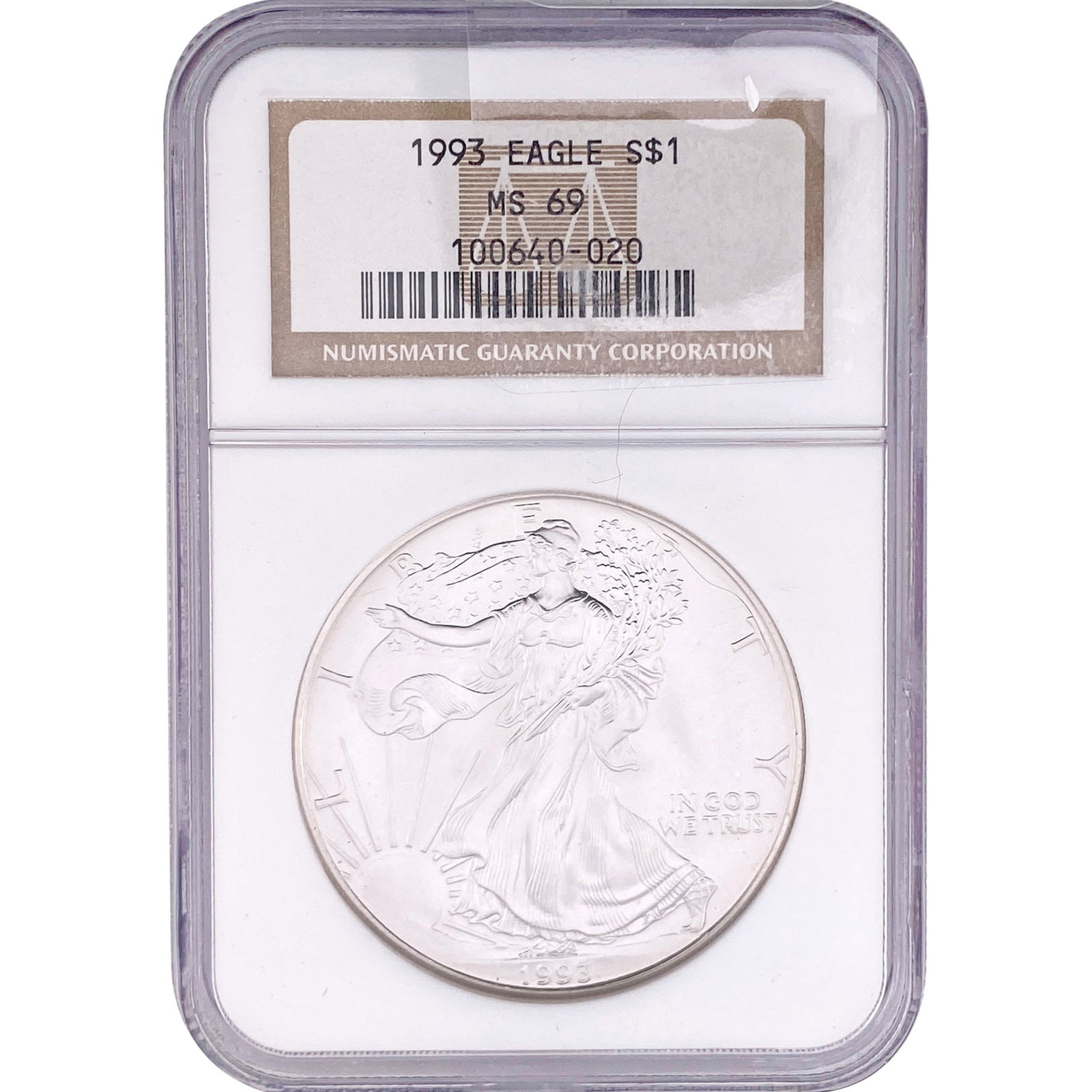 1993 Silver Eagle NGC MS69 (1 of 2)