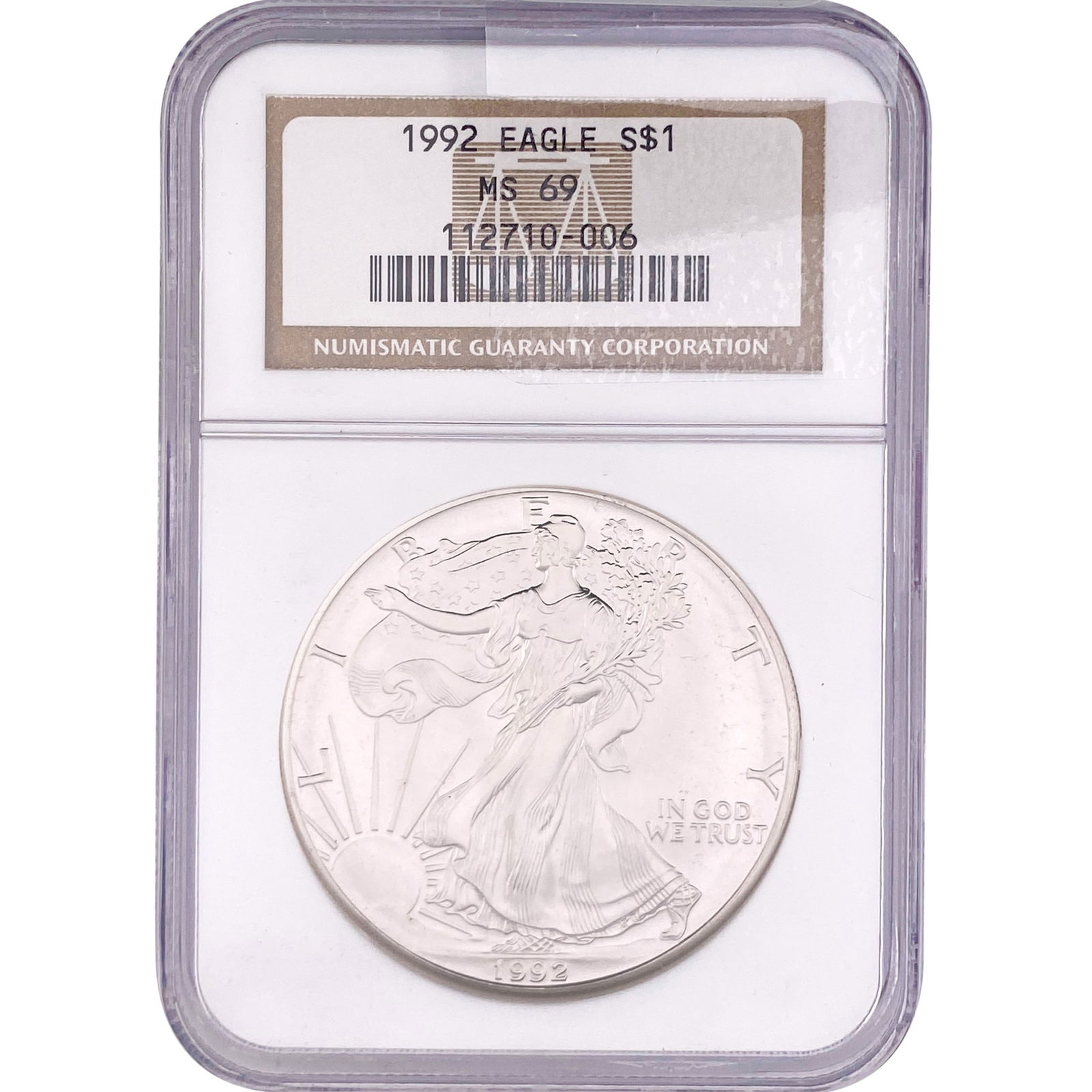 1992 Silver Eagle NGC MS69 (1 of 2)