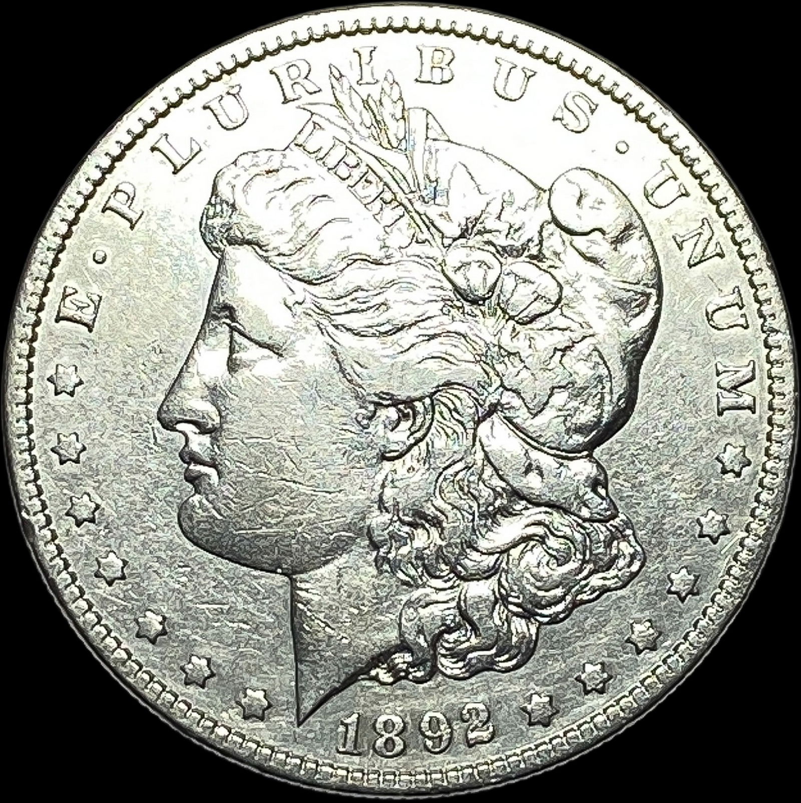 1892-S Morgan Silver Dollar NEARLY UNCIRCULATED (1 of 2)