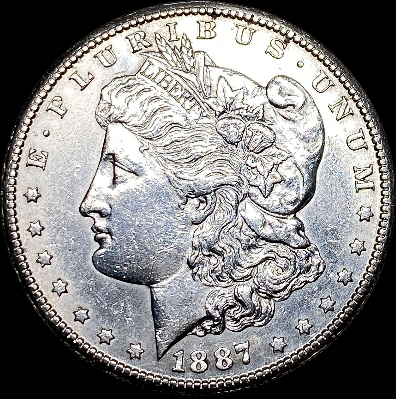 1887-S Silver Morgan Dollar CLOSELY  UNCIRCULATED (1 of 2)
