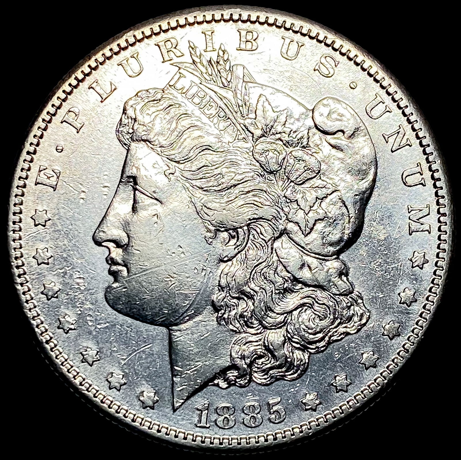 1885-S Silver Morgan Dollar CLOSELY  UNCIRCULATED (1 of 2)