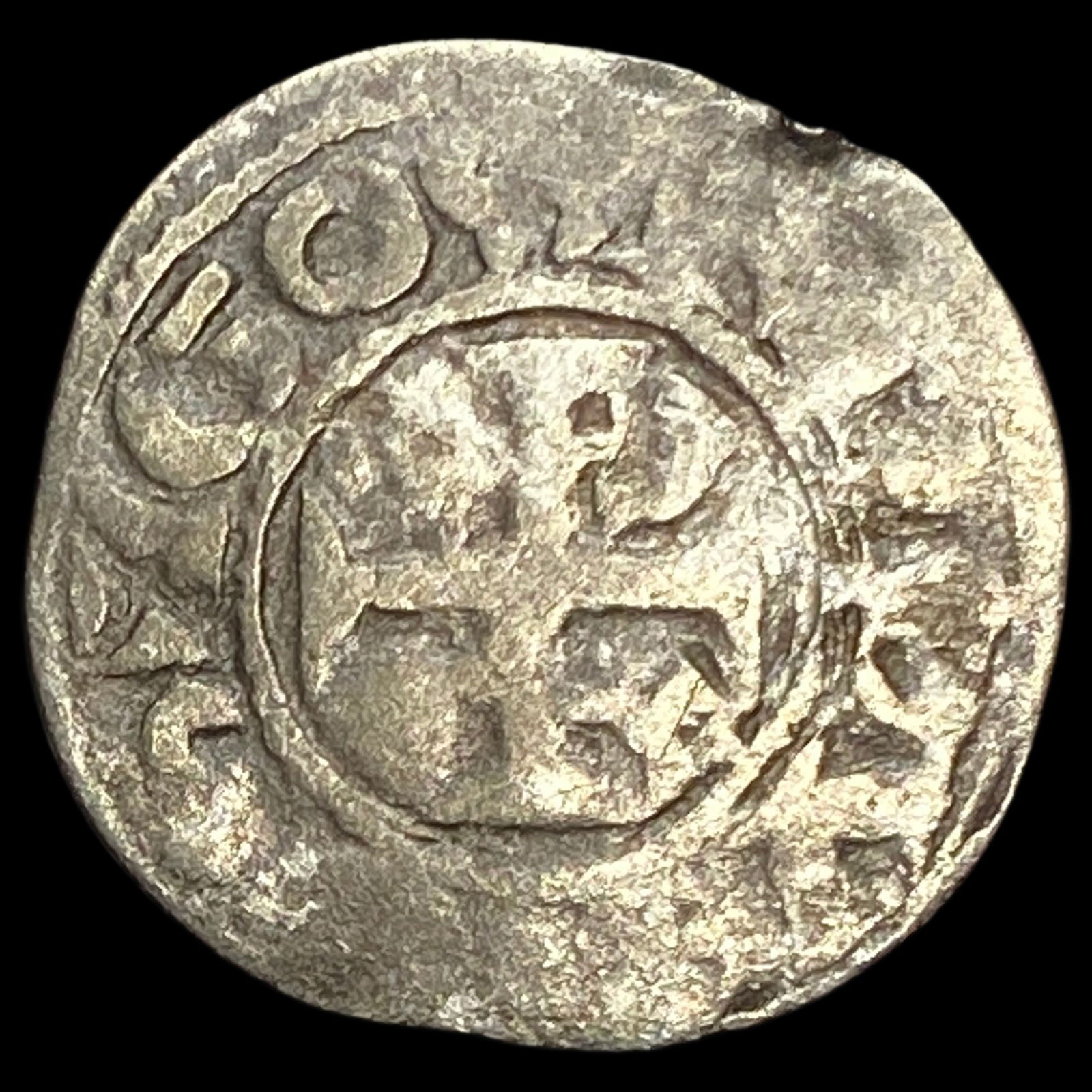 1100s Crusades France Anjou SIlver Denier NEARLY UNCIRCULATED (1 of 2)