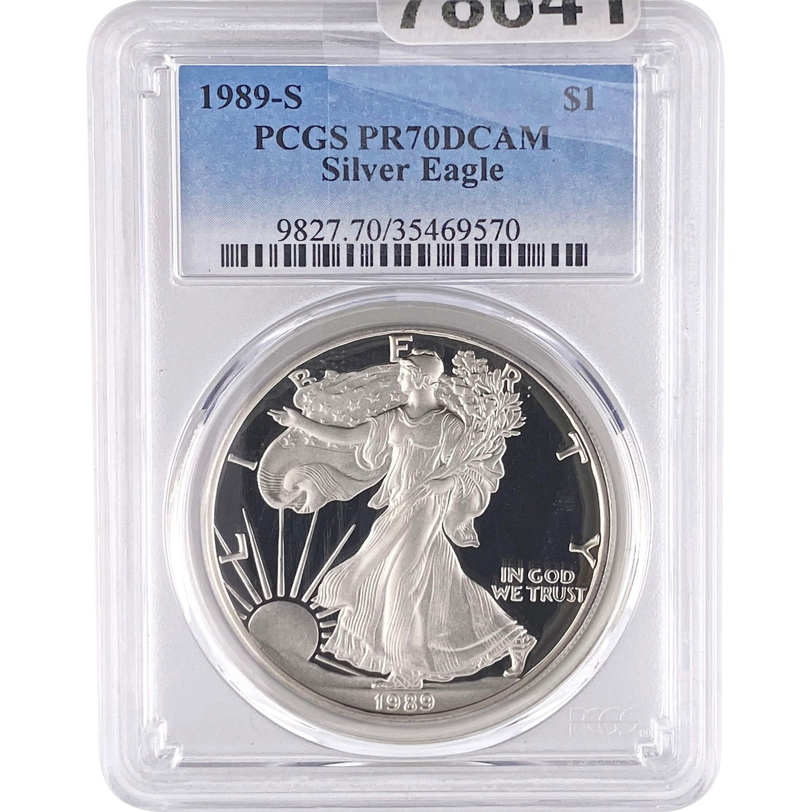 1989-S Silver Eagle PCGS PR70 DCAM (1 of 2)