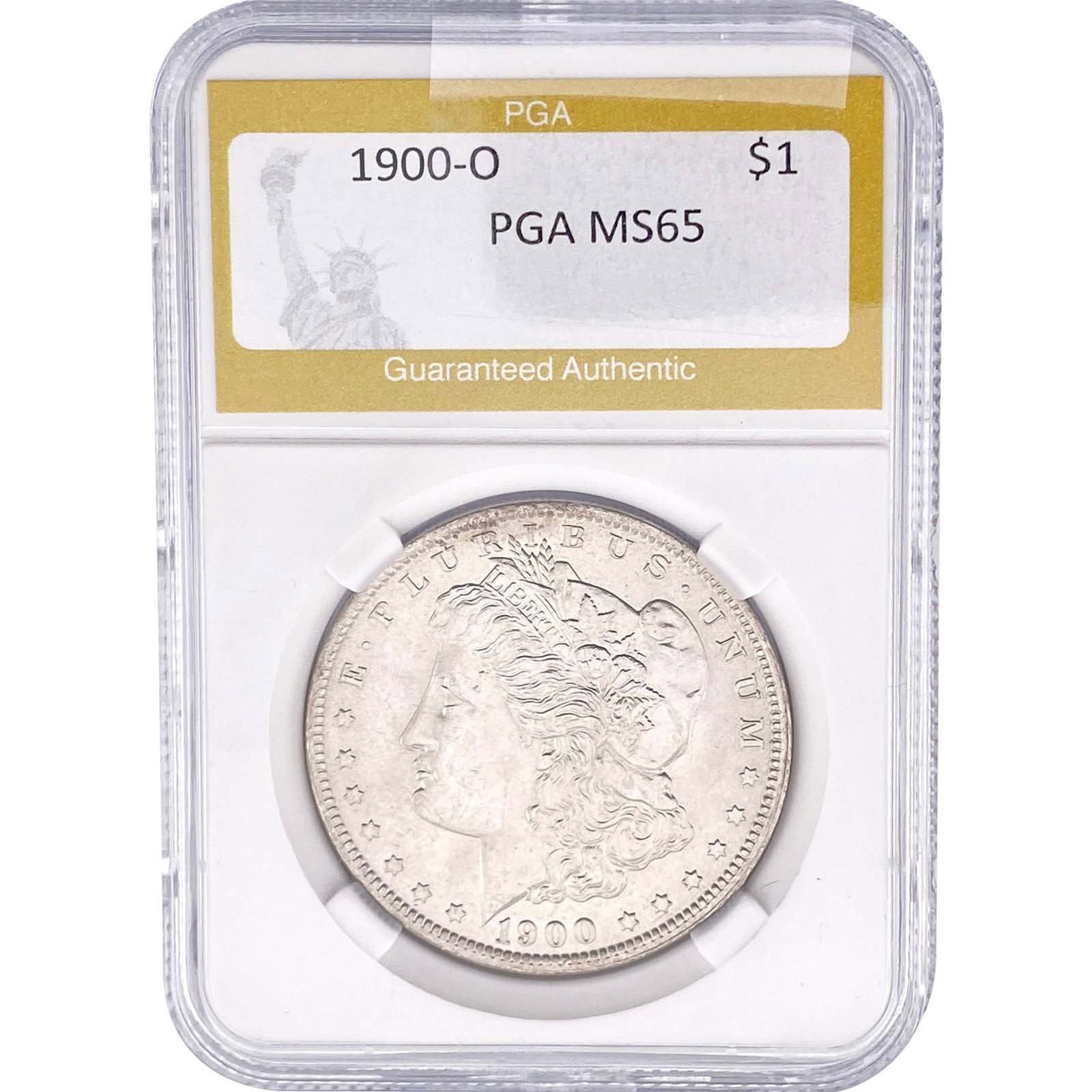 1900-O Morgan Silver Dollar PGA MS65: 1900-O Morgan Silver Dollar PGA MS65
