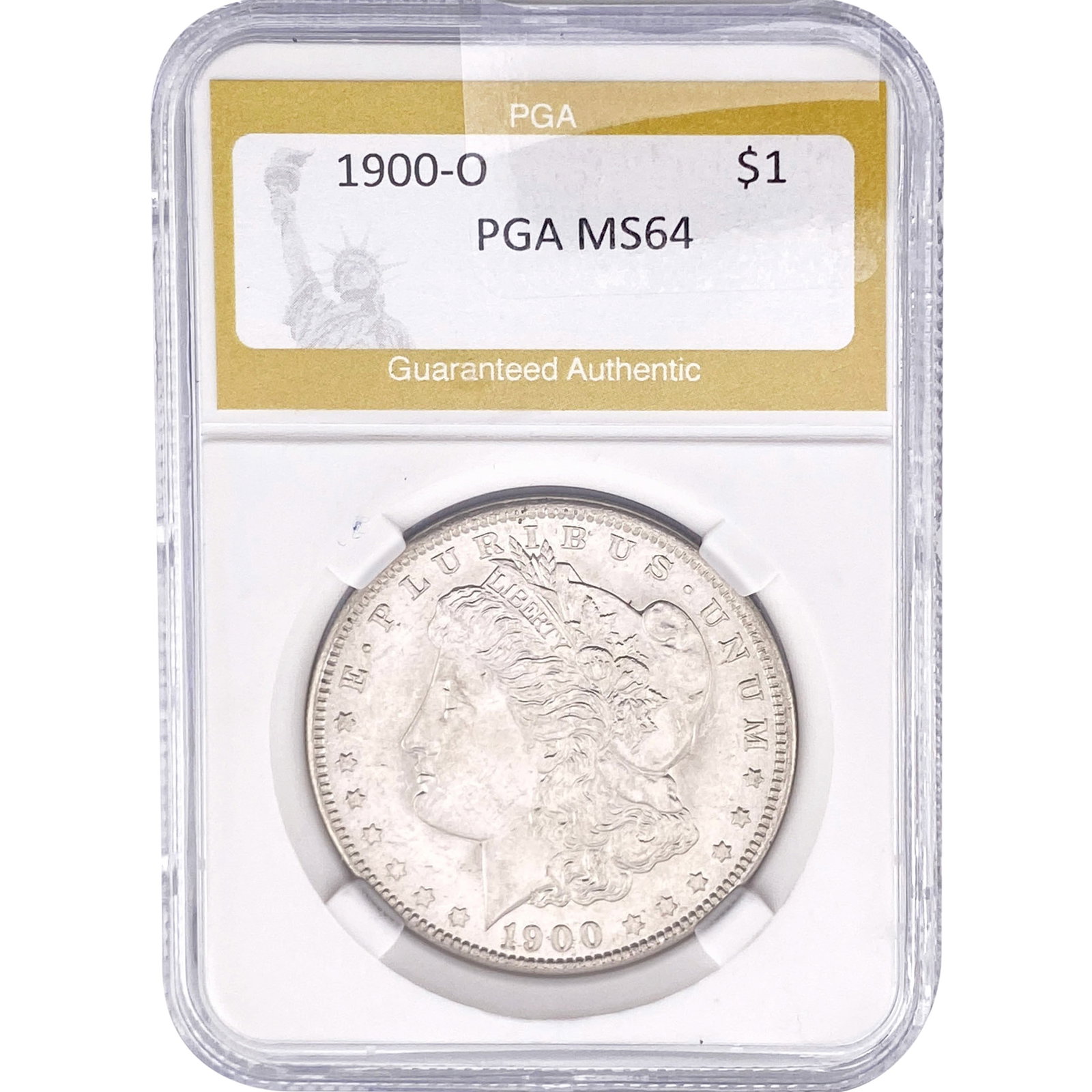 1900-O Morgan Silver Dollar PGA MS64: 1900-O Morgan Silver Dollar PGA MS64