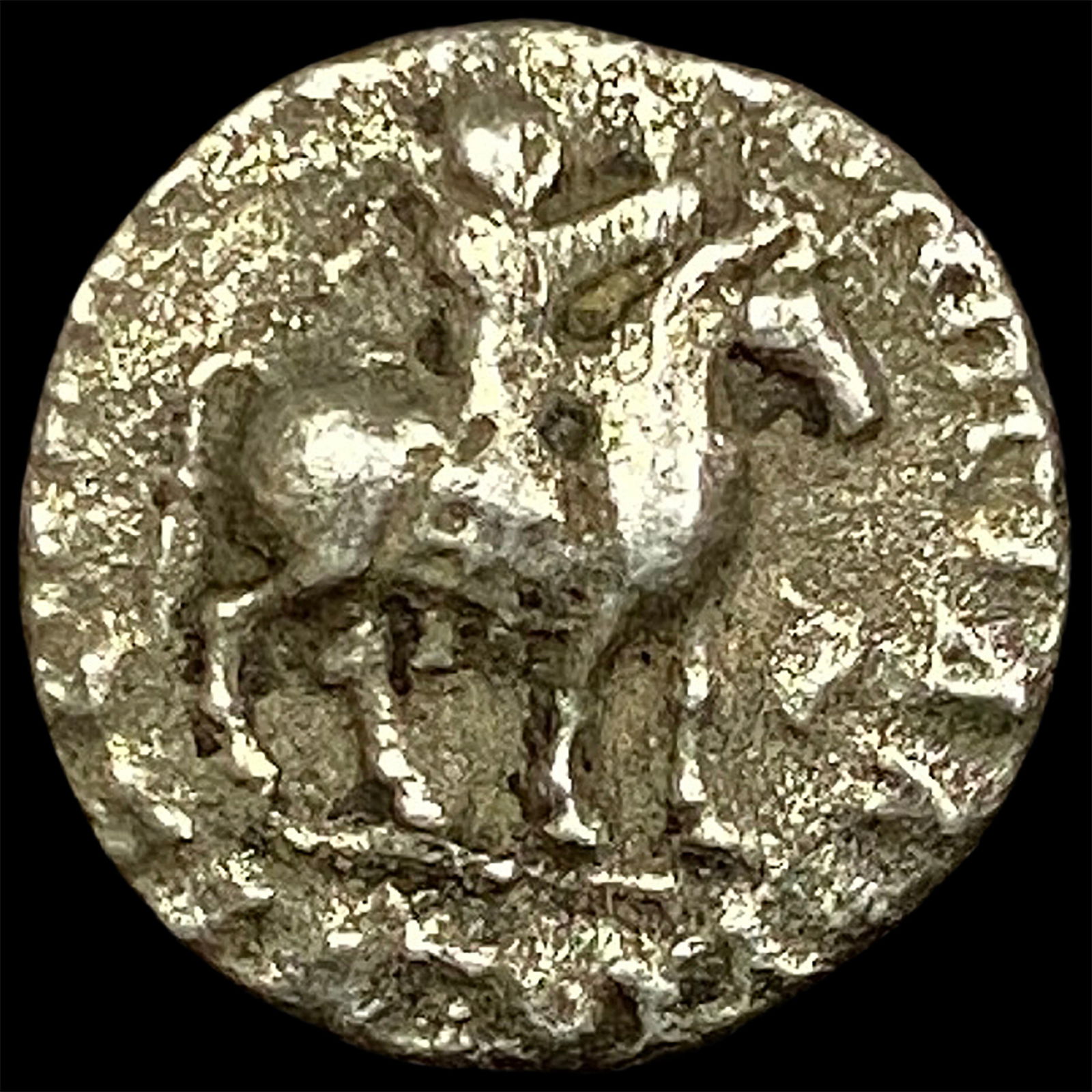 58-12 BC Indo-Scythian Silver Drachm NEARLY UNCIRCULATED (1 of 2)