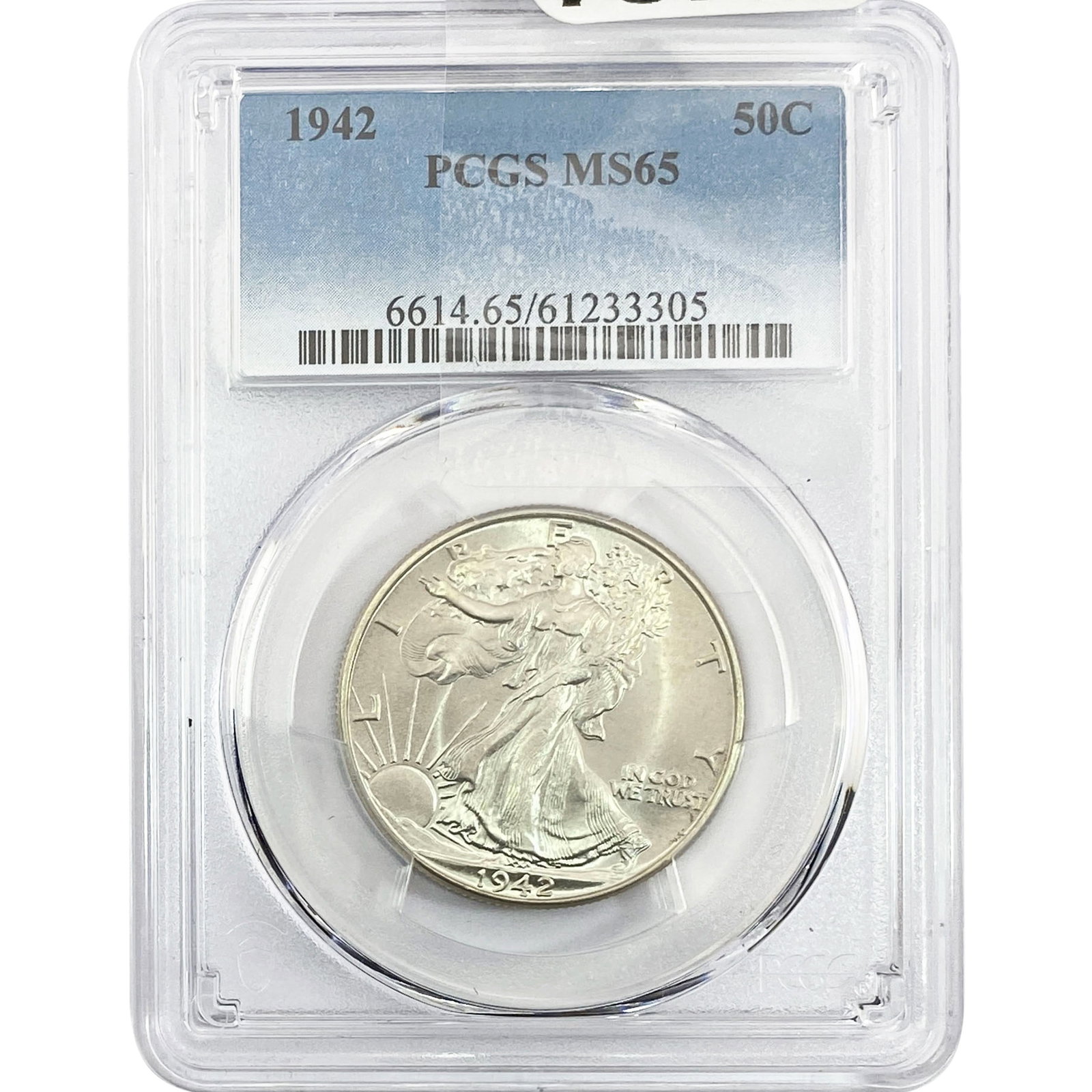 1942 Walking Liberty Half Dollar PCGS MS65: 1942 Walking Liberty Half Dollar PCGS MS65