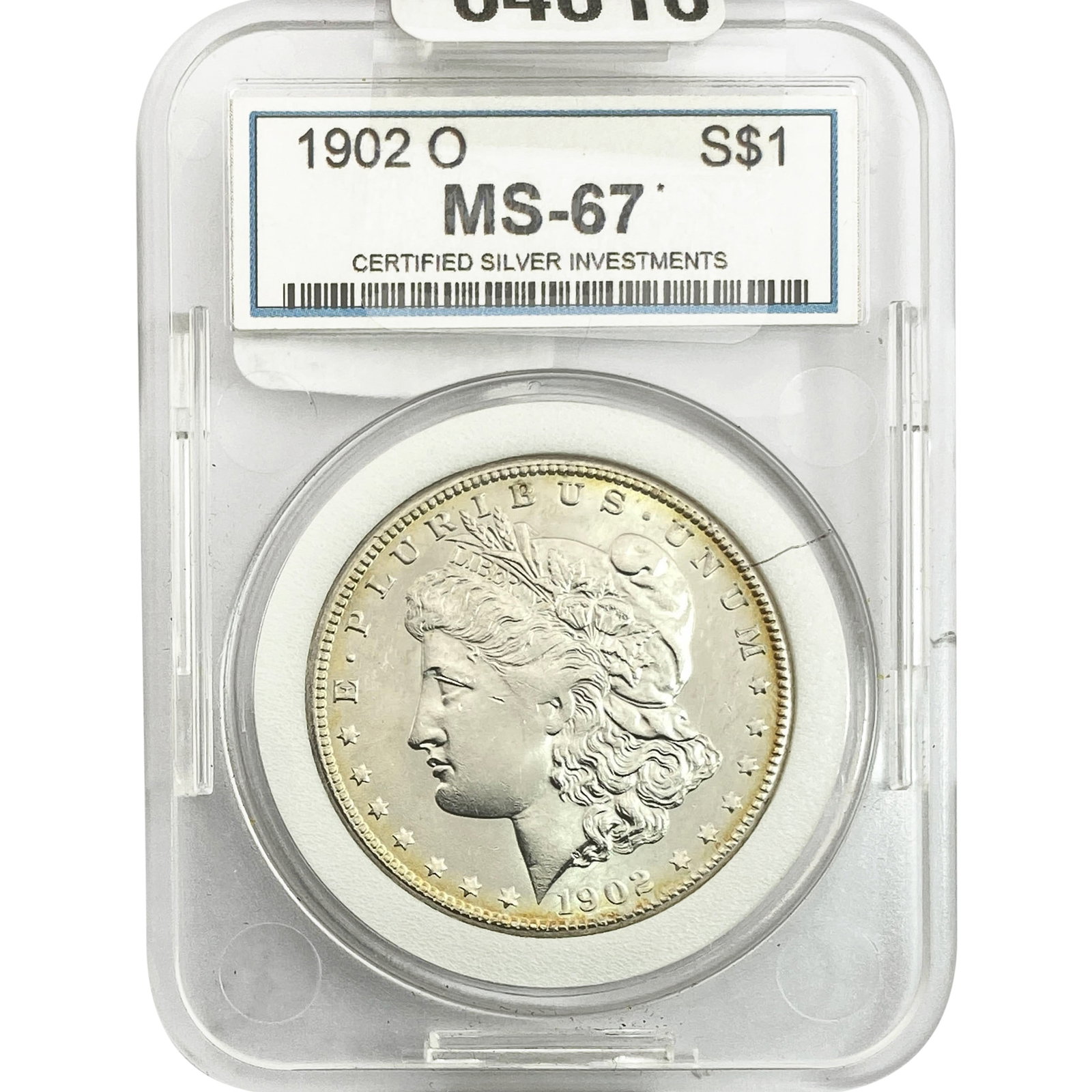 1902-O Morgan Silver Dollar CSI MS67: 1902-O Morgan Silver Dollar CSI MS67
