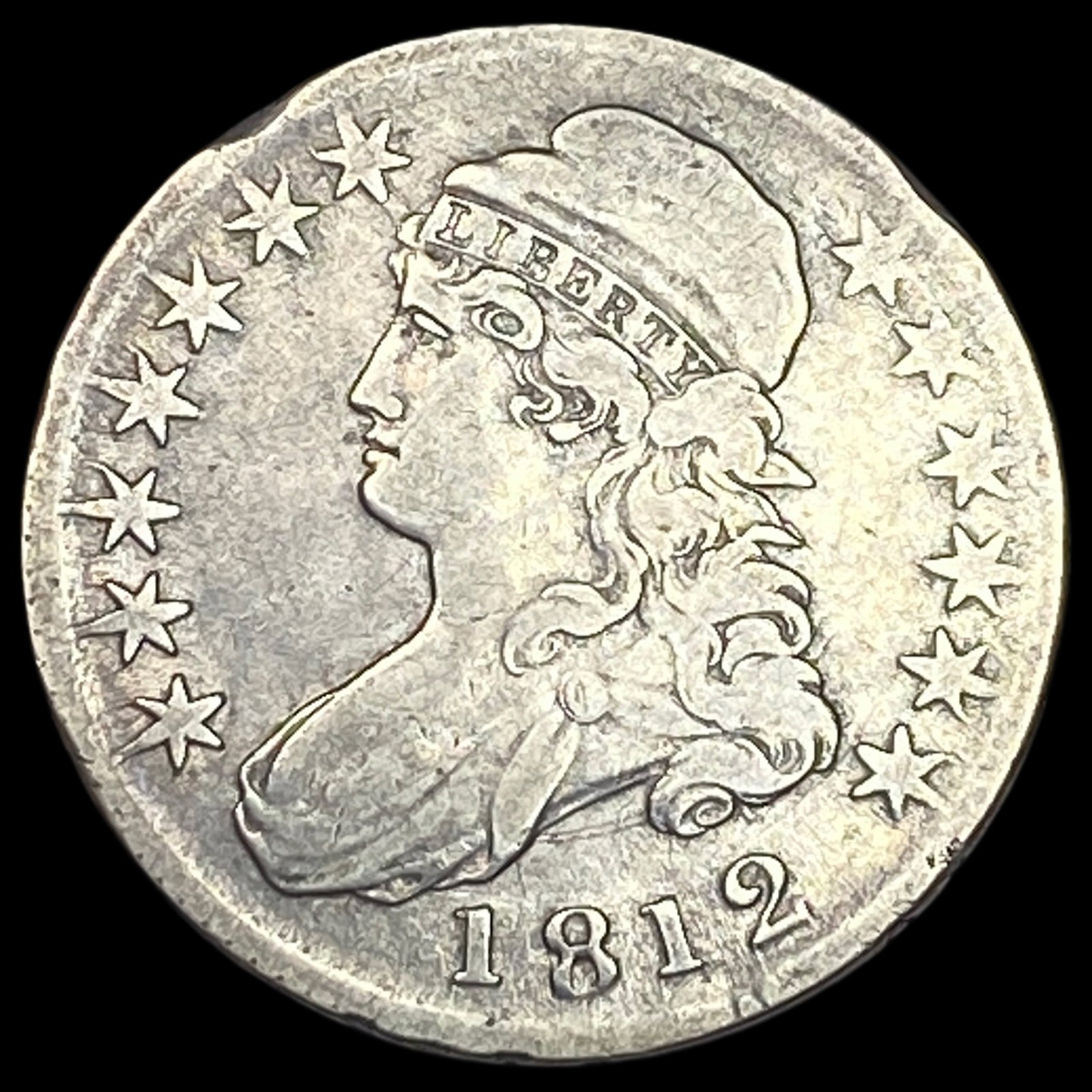 1812 Capped Bust Half Dollar ABOUT UNCIRCULATED: 1812 Capped Bust Half Dollar ABOUT UNCIRCULATED