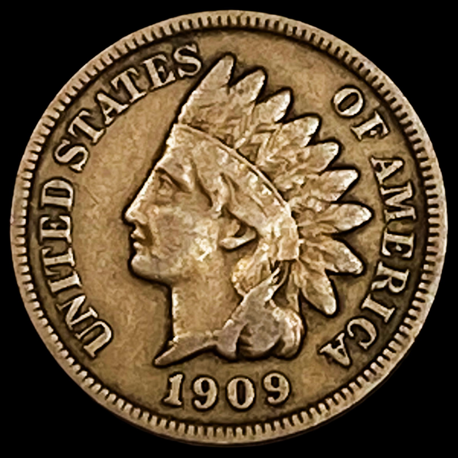 1909 Indian Head Cent ABOUT UNCIRCULATED: 1909 Indian Head Cent ABOUT UNCIRCULATED