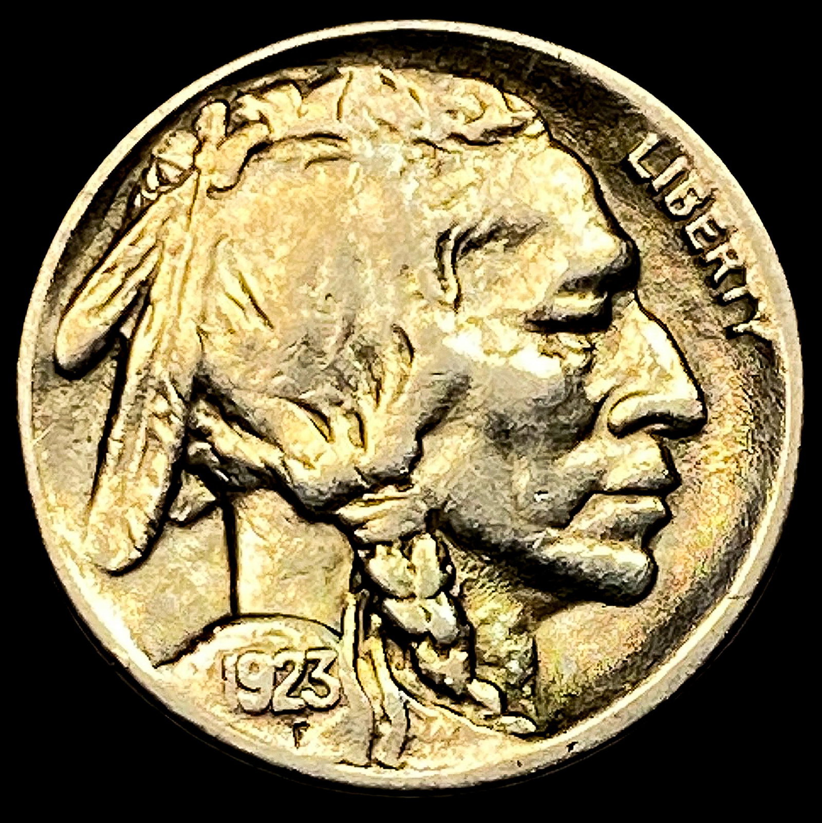 1923-S Buffalo Nickel CHOICE AU: 1923-S Buffalo Nickel CHOICE AU