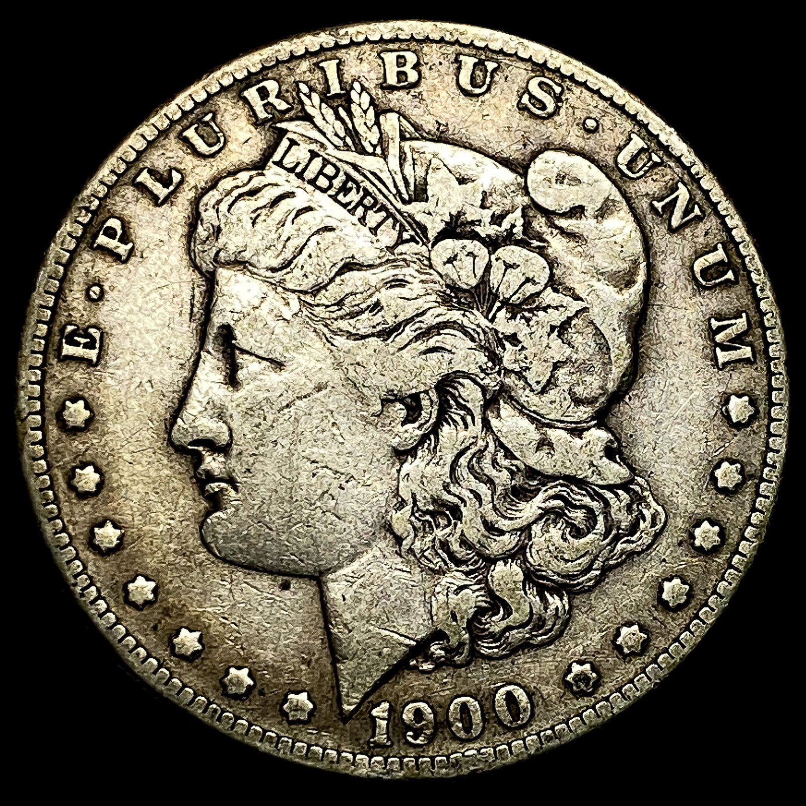 1900-S Silver Morgan Dollar NEARLY UNCIRCULATED: 1900-S Silver Morgan Dollar NEARLY UNCIRCULATED