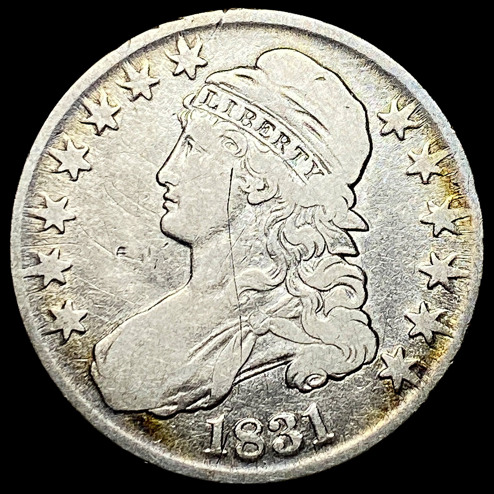 1831 Capped Bust Half Dollar LIGHTLY CIRCULATED: 1831 Capped Bust Half Dollar LIGHTLY CIRCULATED