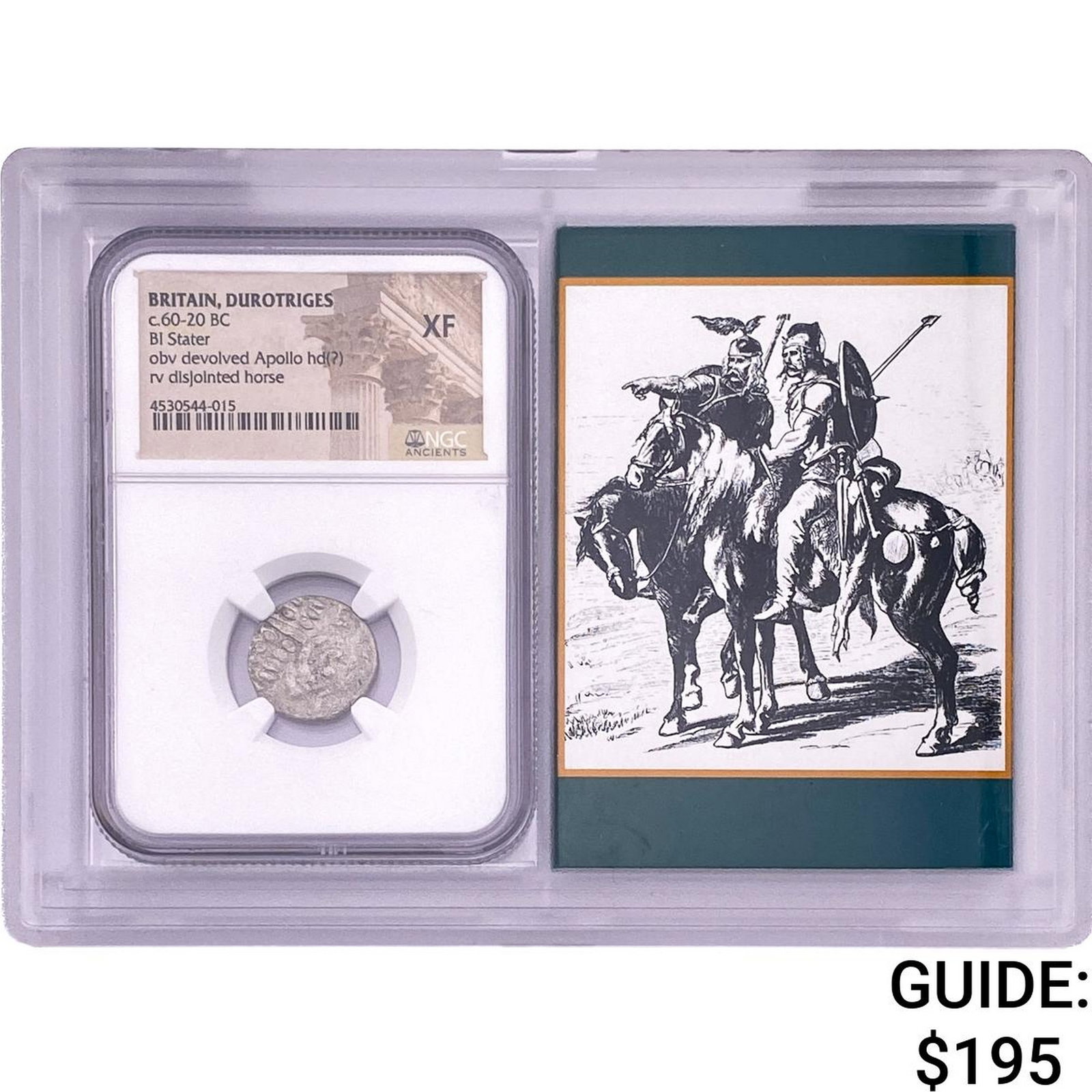 Britain Durotriges c.60-20 BC BI Stater NGC XF: Britain Durotriges c.60-20 BC BI Stater NGC XF