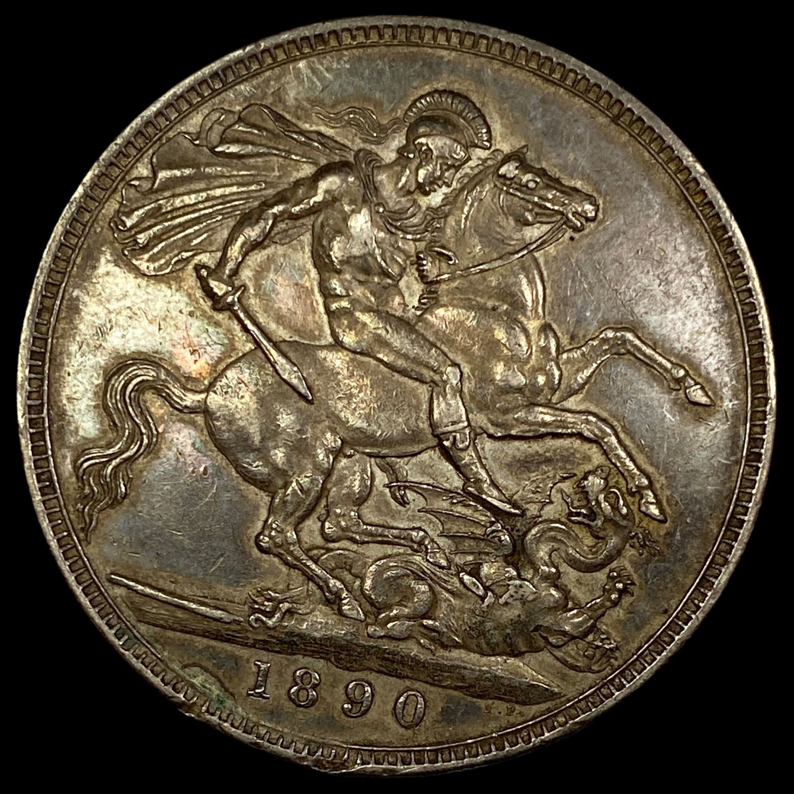 1890 Silver Crown Victoria CHOICE AU (1 of 2)