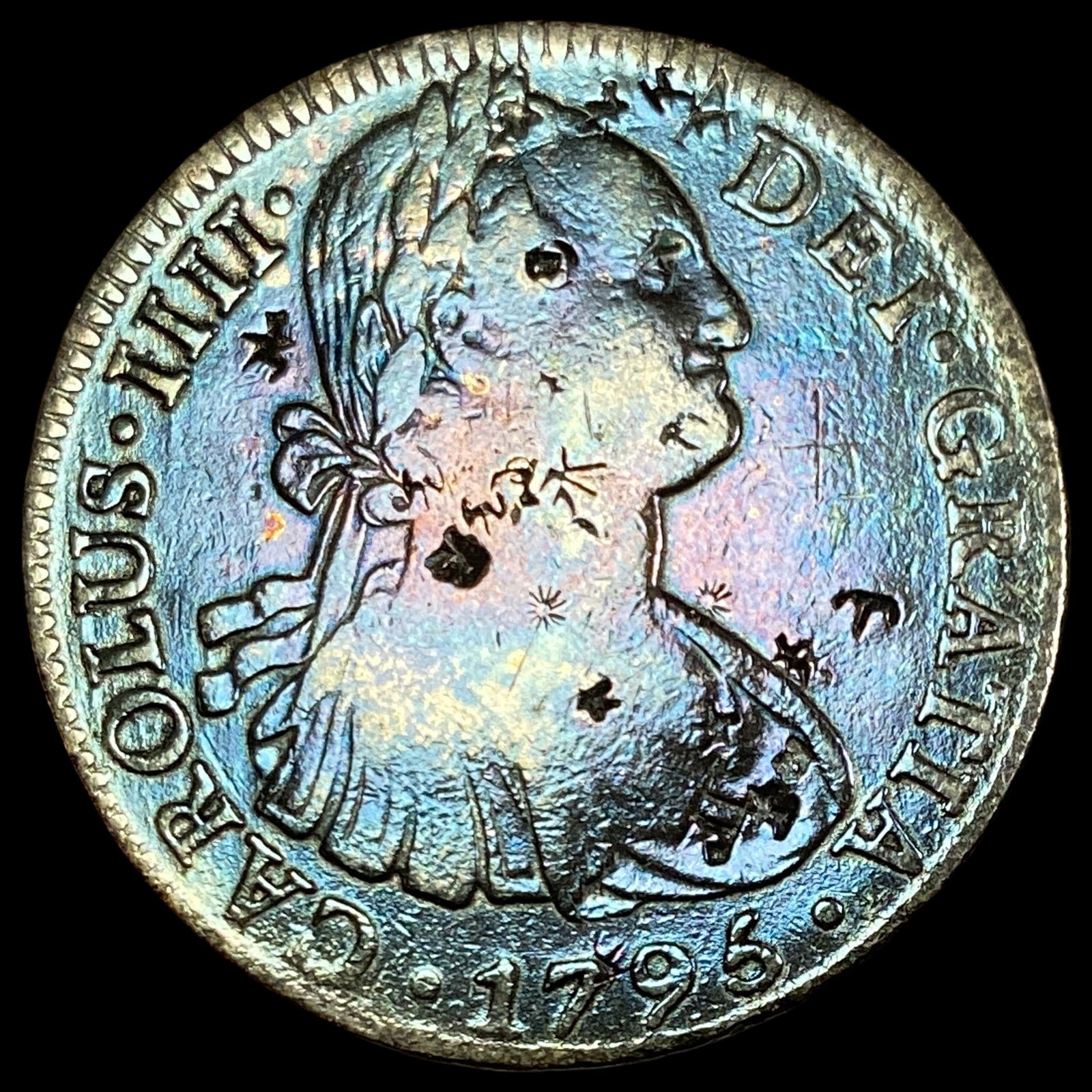 1795Mo FM Silver 8 Reales Mexico HIGH GRADE: 1795Mo FM Silver 8 Reales Mexico HIGH GRADE