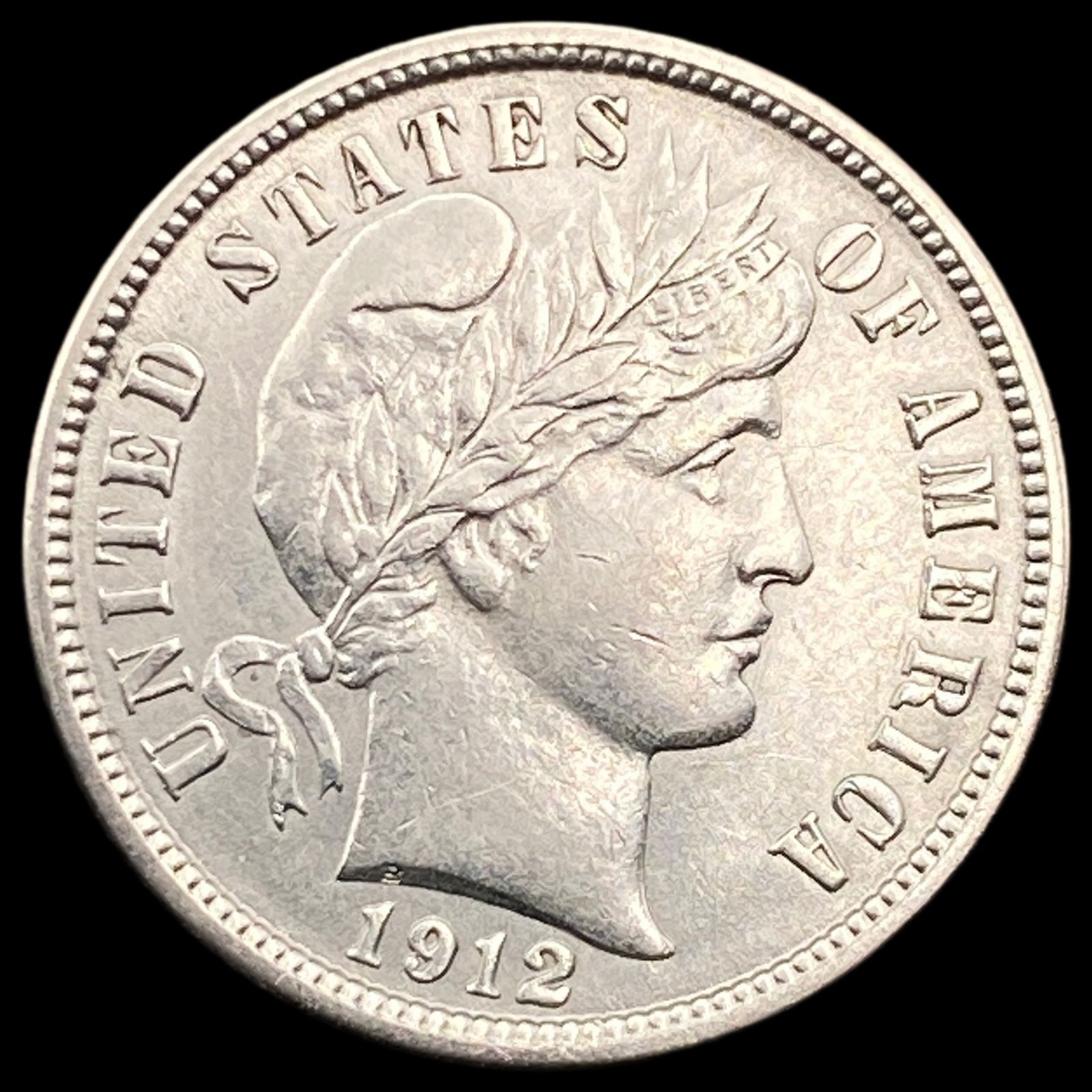1912 Barber Dime CLOSELY UNCIRCULATED (1 of 2)