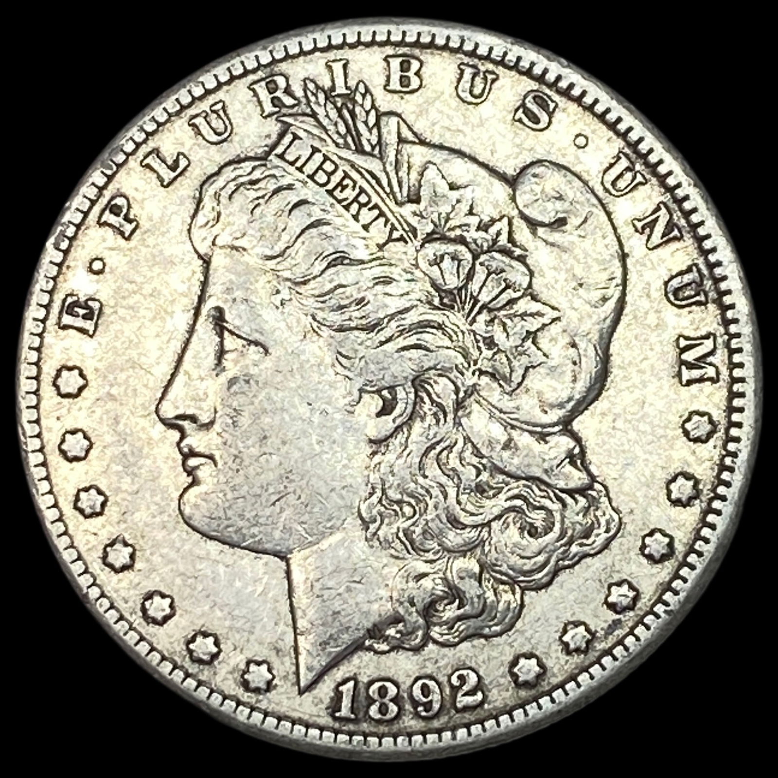 1892-CC Silver Morgan Dollar NEARLY  UNCIRCULATED (1 of 2)
