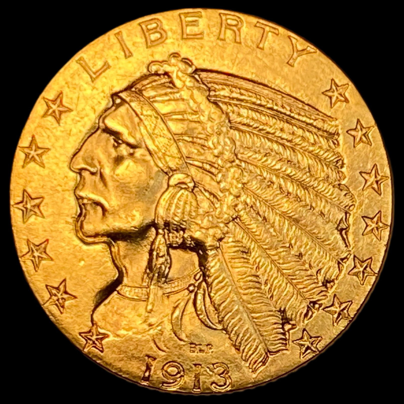 1913 Indian Head Gold Half Eagle $5  UNCIRCULATED (1 of 2)