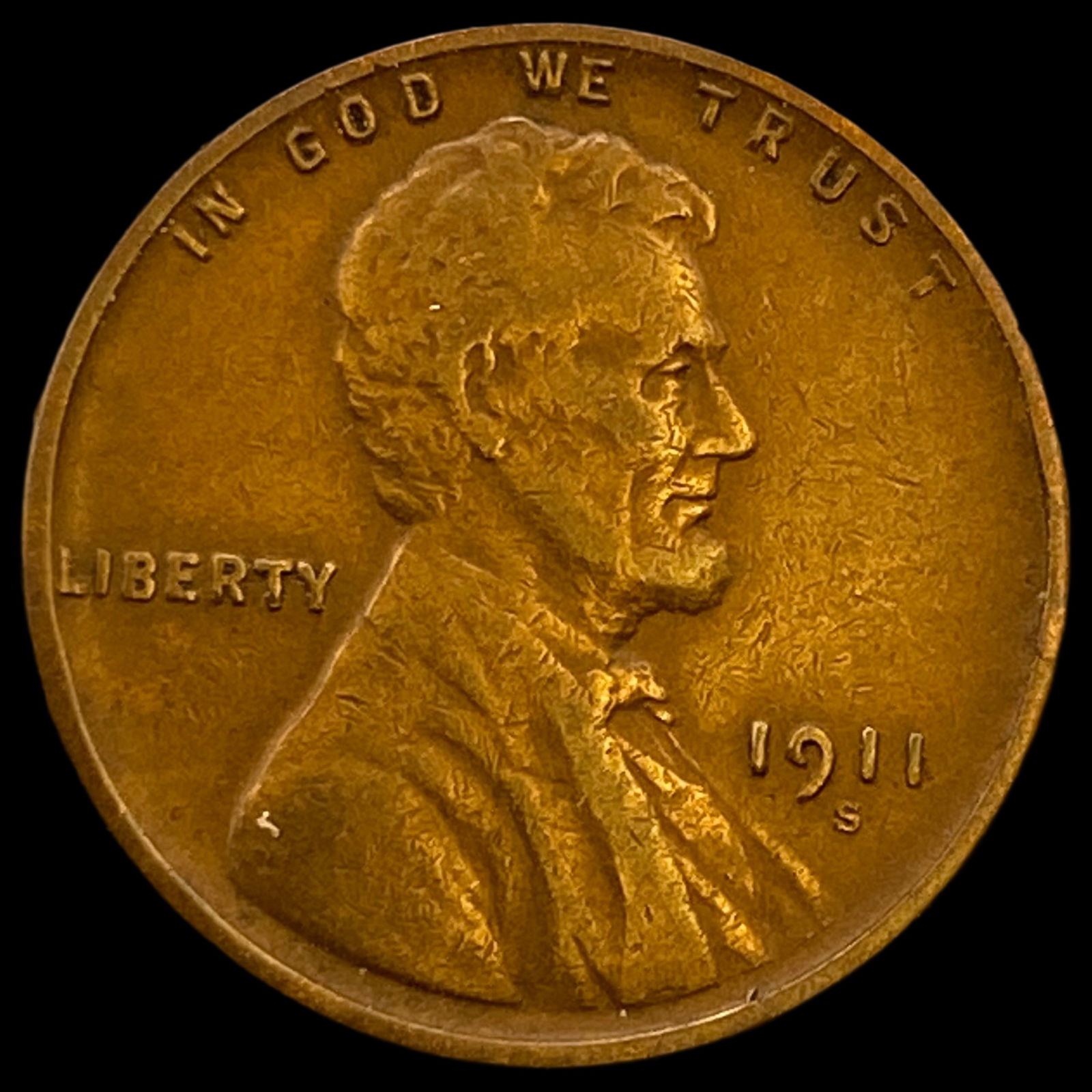 1911-S Lincoln Wheat Cent NEARLY UNCIRCULATED (1 of 2)