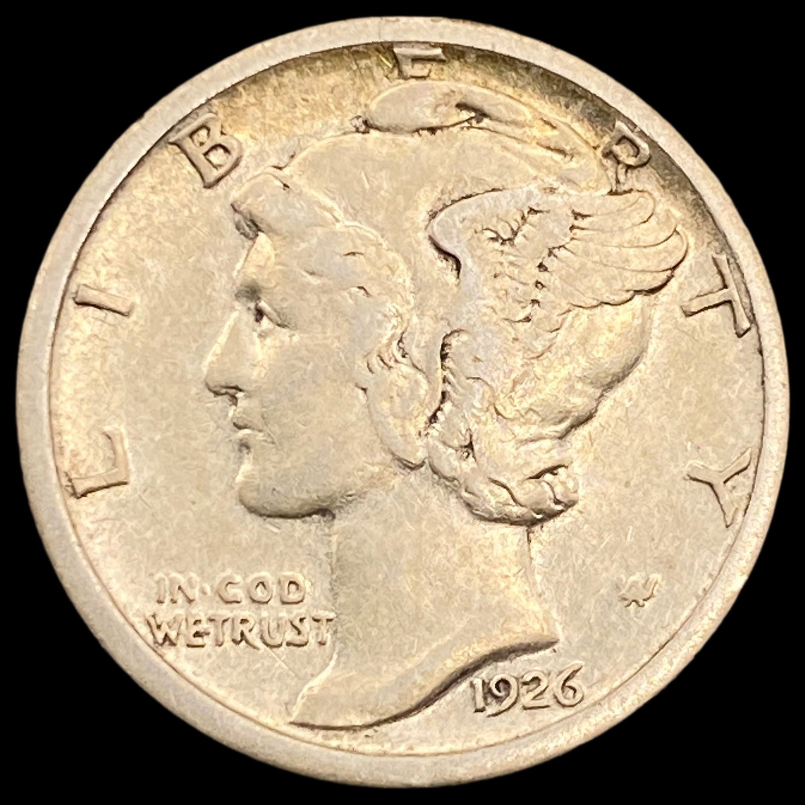 1926-S Silver Mercury Dime ABOUT UNCIRCULATED (1 of 2)