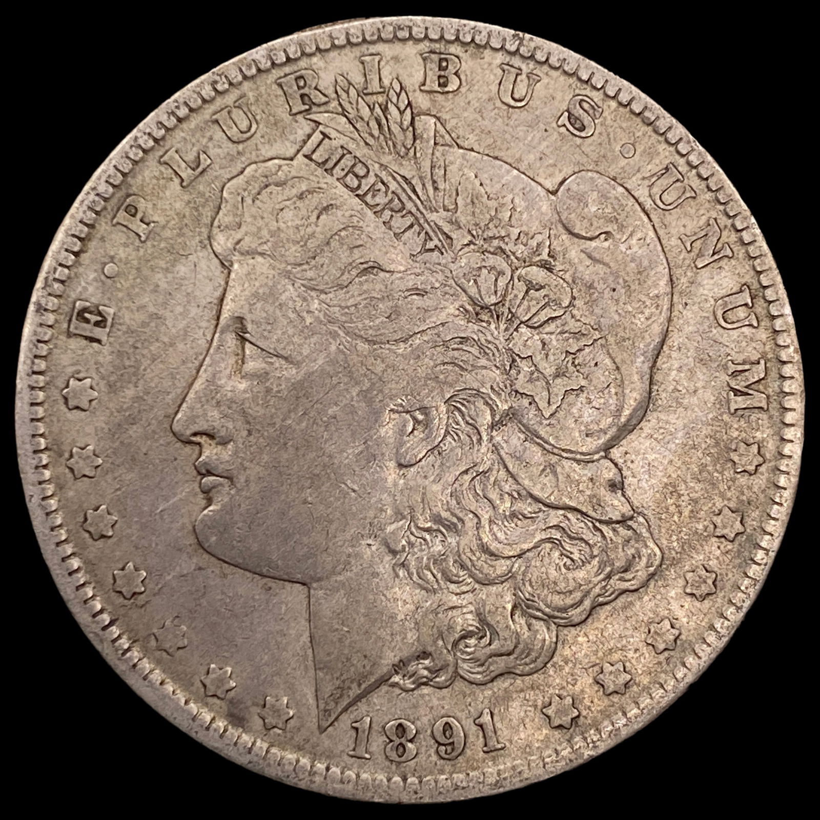 1891-O Silver Morgan Dollar NEARLY  UNCIRCULATED (1 of 2)
