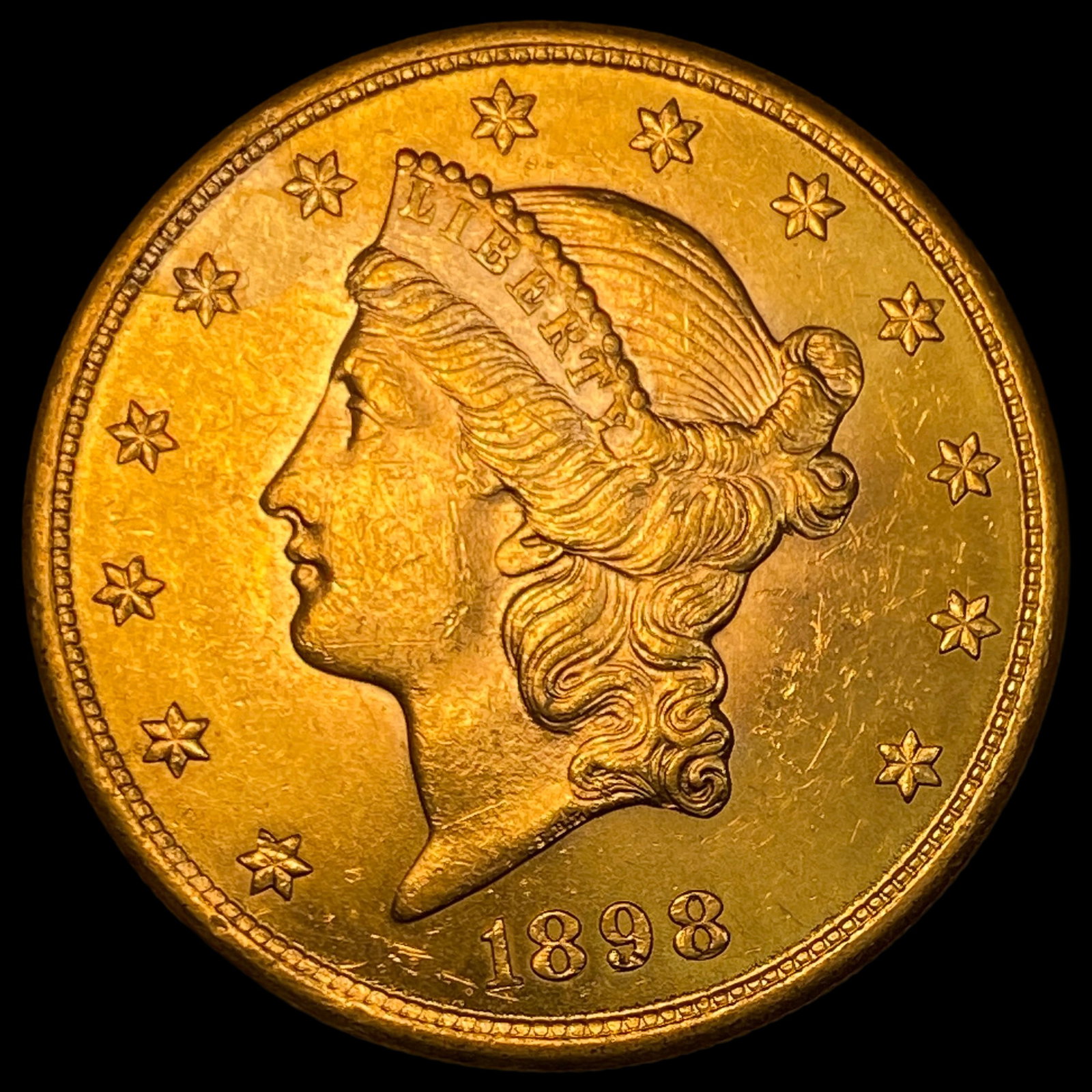 1898-S Gold $20 Liberty Head Double Eagle UNCIRCULATED (1 of 2)