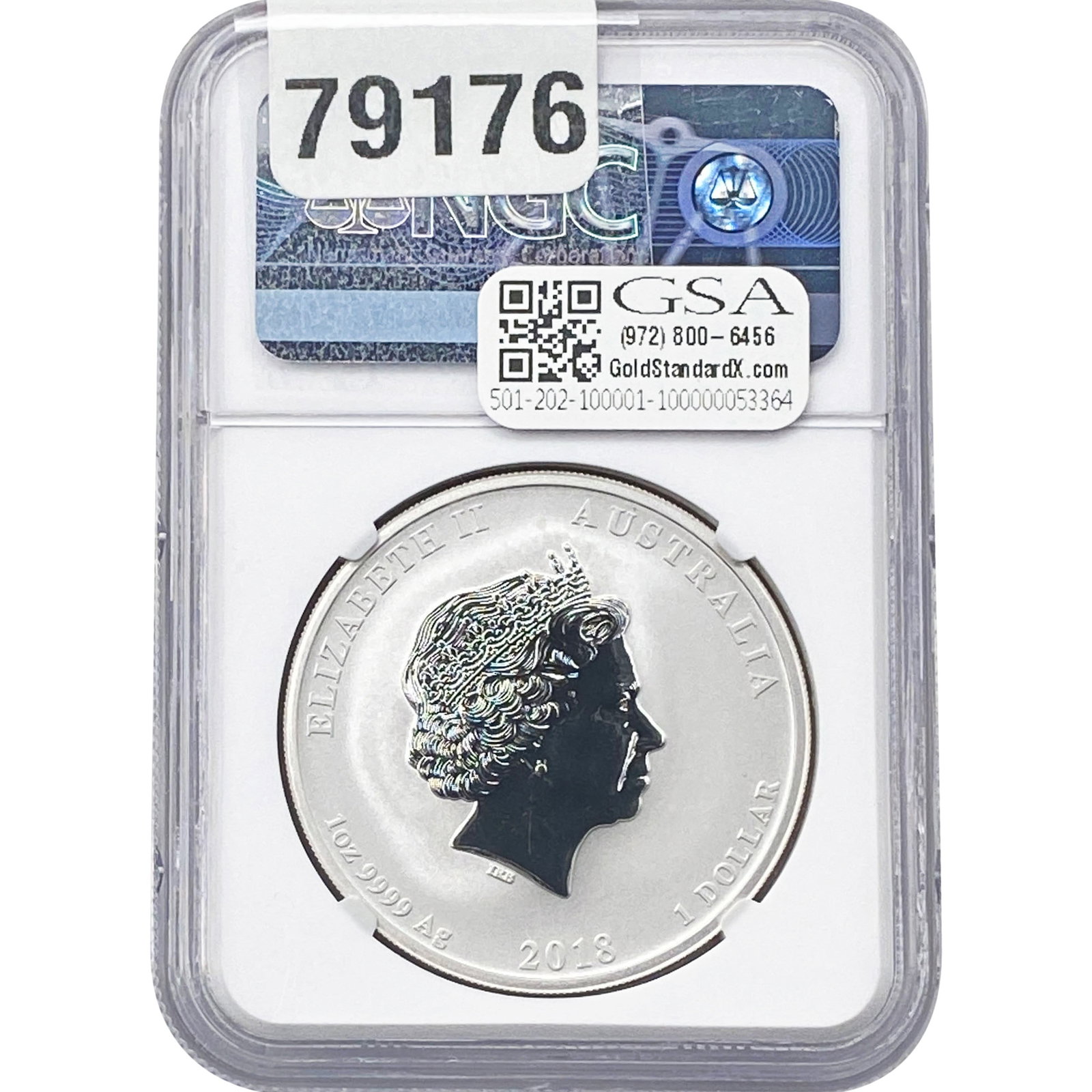 2018-P Austrailia 1oz Silver $1 Dragon&Tiger MS68: 2018-P Austrailia 1oz Silver $1 Dragon&Tiger MS68