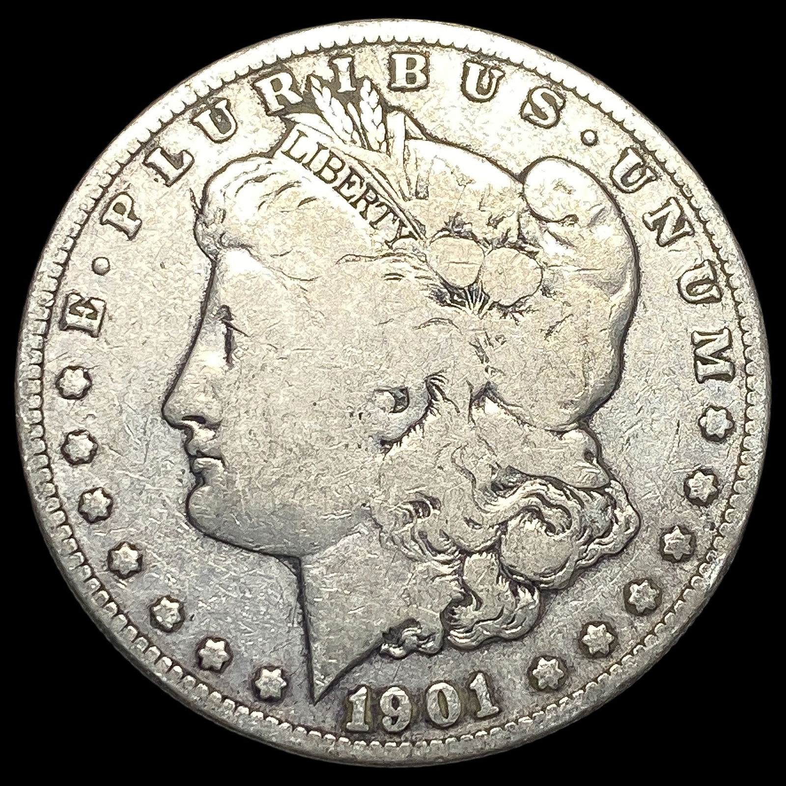 1901-S Silver Morgan Dollar NICELY CIRCULATED (1 of 2)