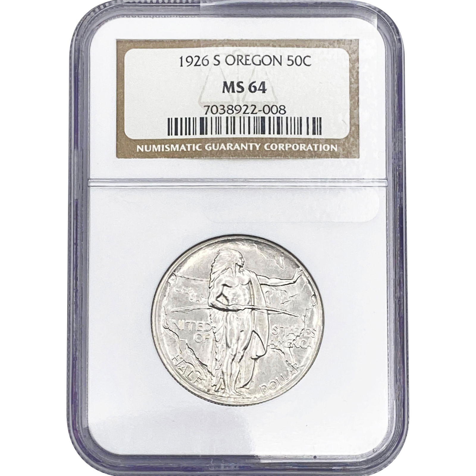 1926-S Oregon Trail Half Dollar NGC MS64 (1 of 2)