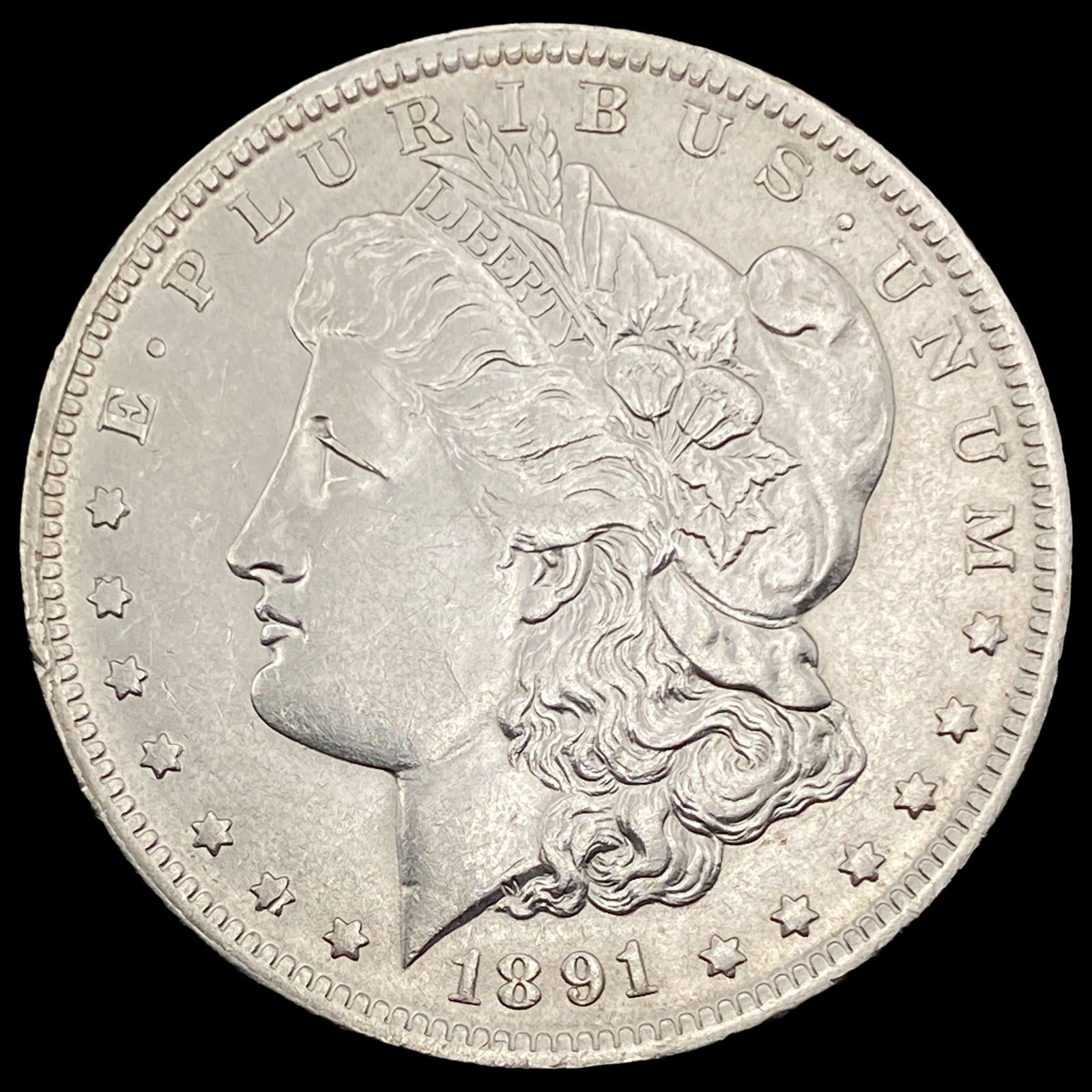 1891-O Silver Morgan Dollar CLOSELY  UNCIRCULATED (1 of 2)