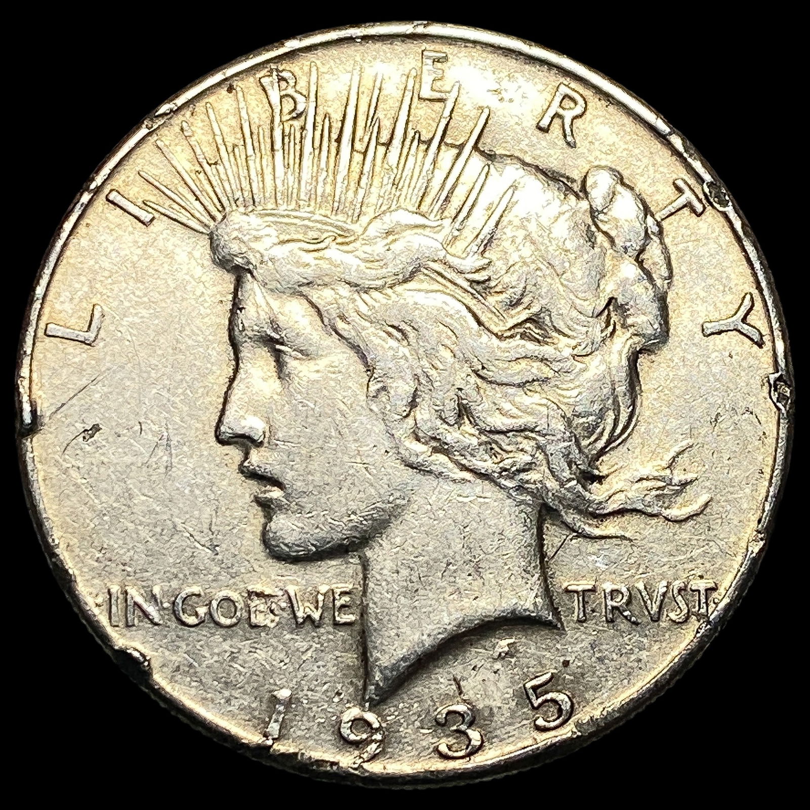 1935 Silver Peace Dollar CHOICE AU (1 of 2)