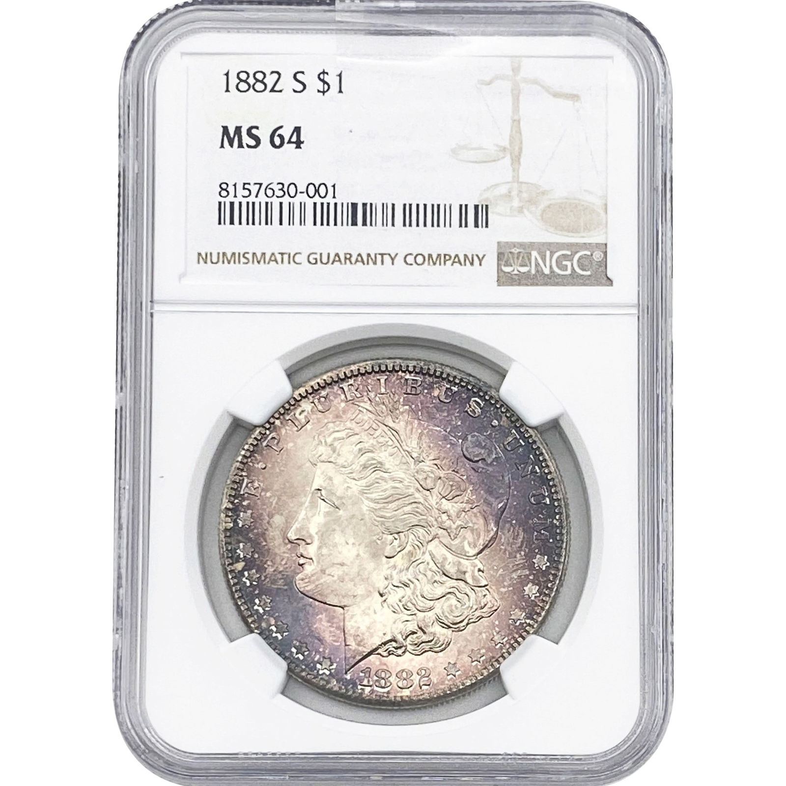 1882-S Morgan Silver Dollar NGC MS64 (1 of 2)
