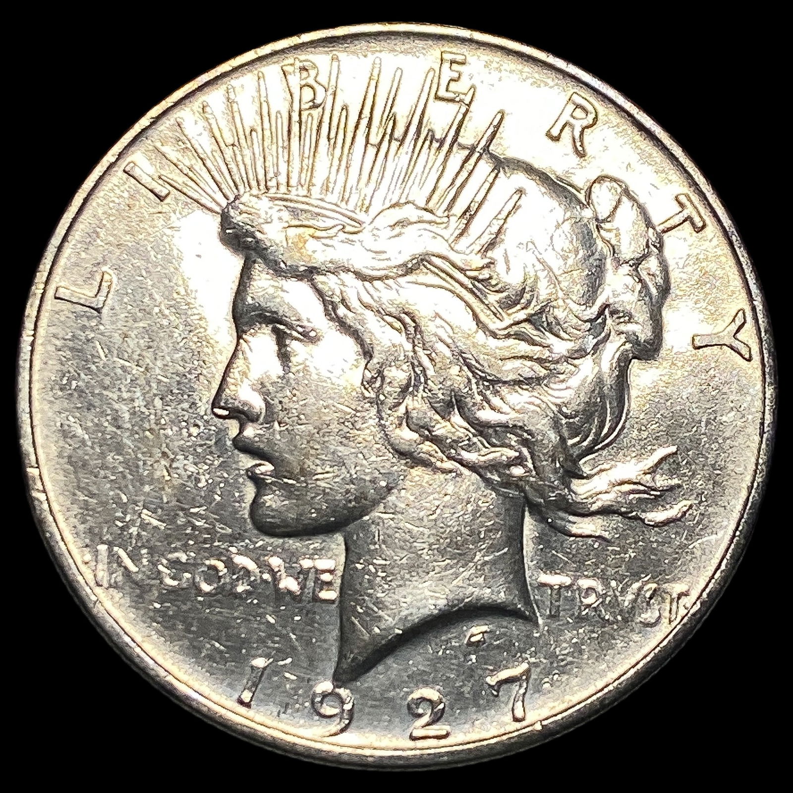 1927-D Peace Silver Dollar CHOICE AU (1 of 2)