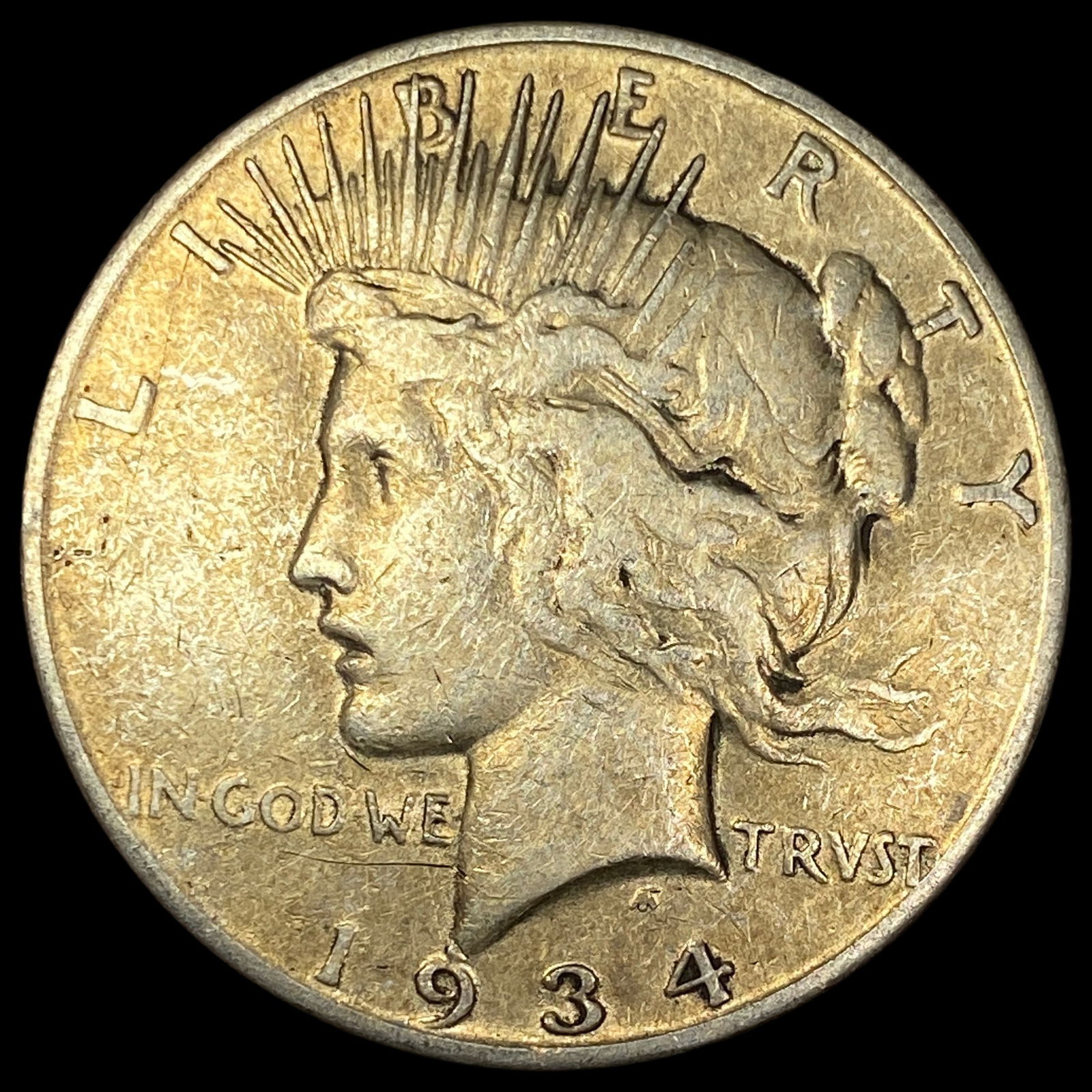 1934-S Silver Peace Dollar LIGHTLY CIRCULATED (1 of 2)