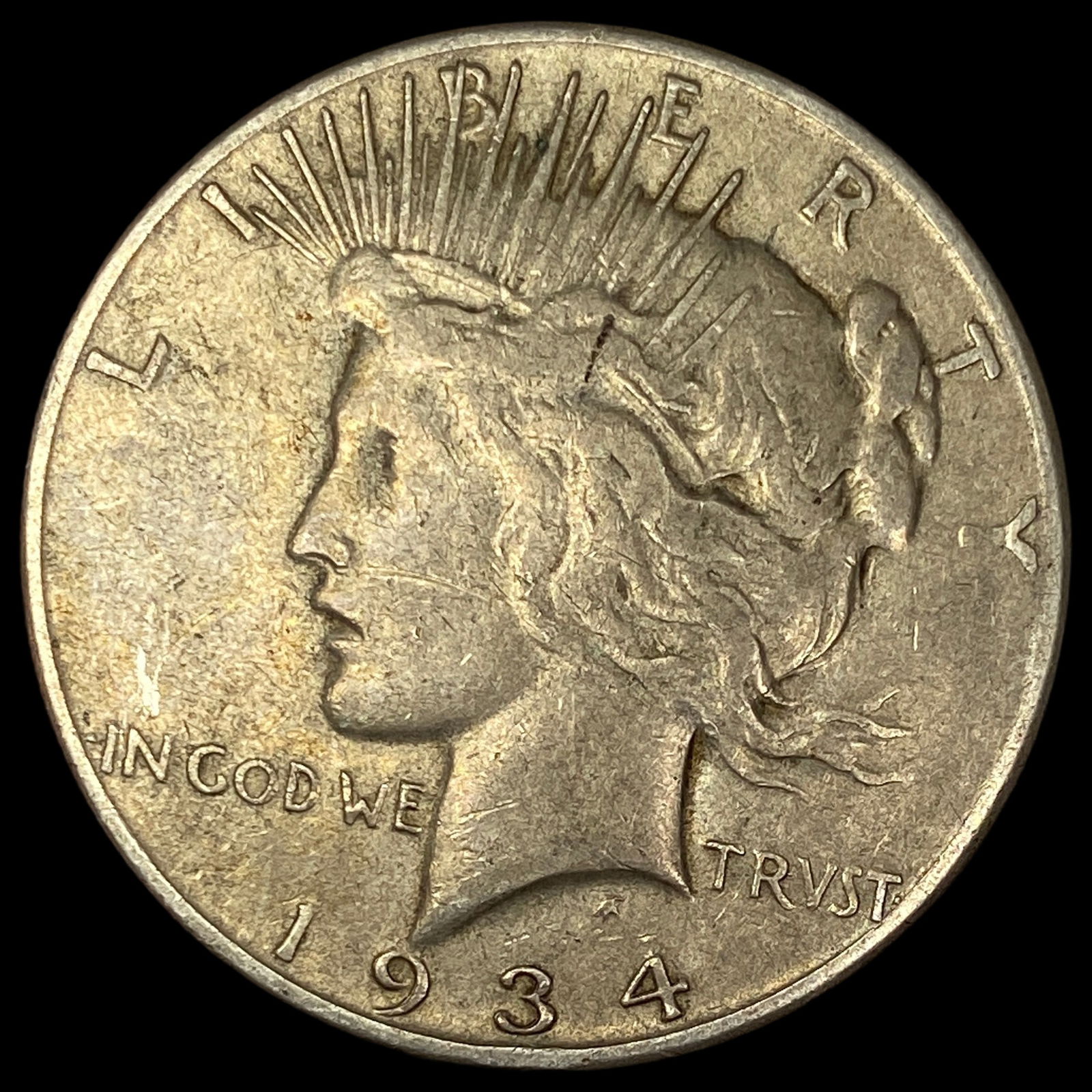 1934-S Silver Peace Dollar LIGHTLY CIRCULATED (1 of 2)