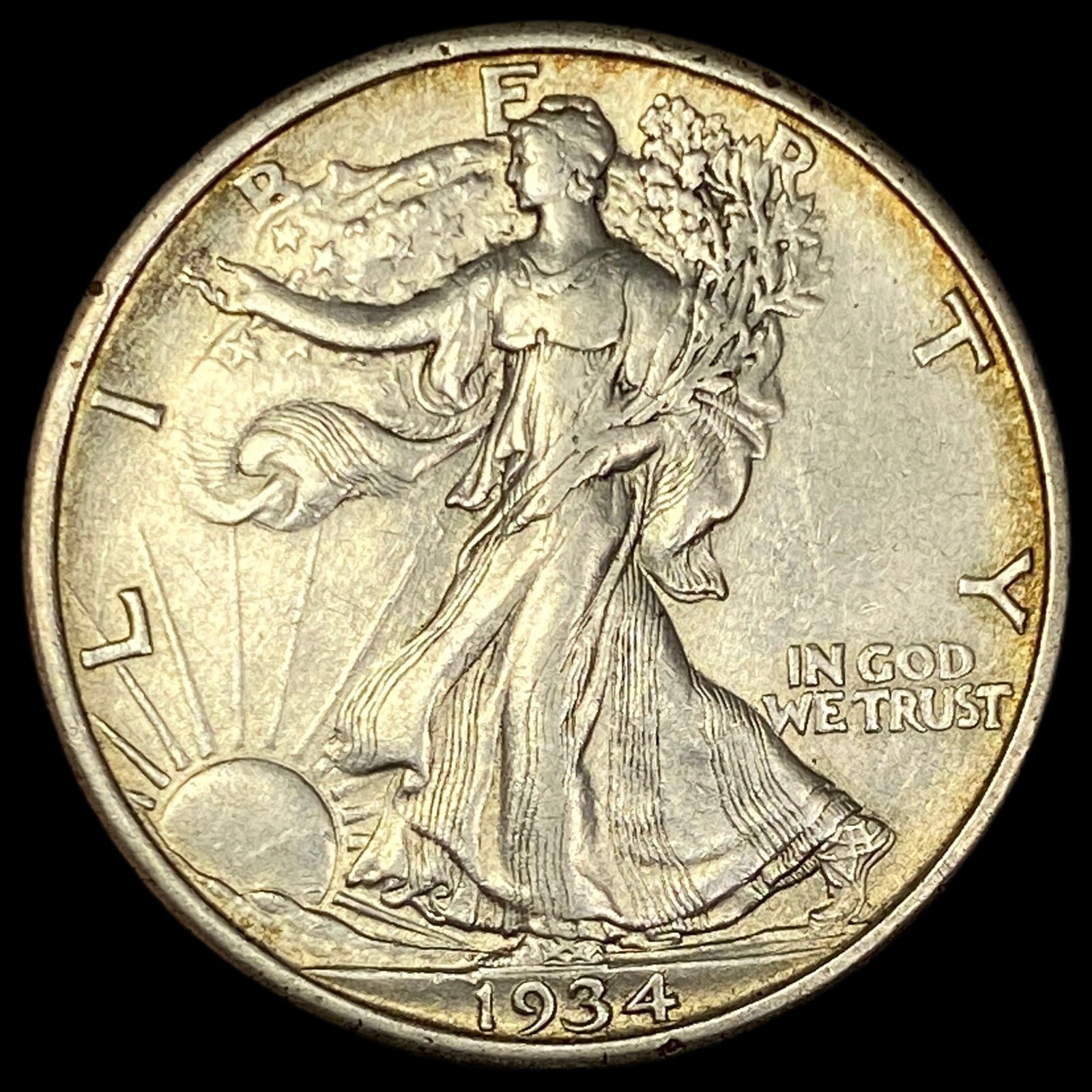 1934-S Walking Liberty Half Dollar CLOSELY UNCIRCULATED (1 of 2)
