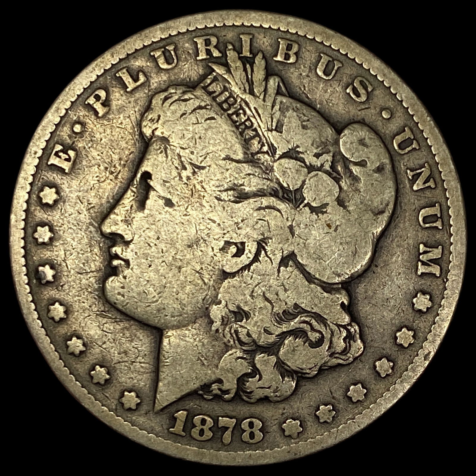 1878-CC Silver Morgan Dollar LIGHTLY CIRCULATED (1 of 2)