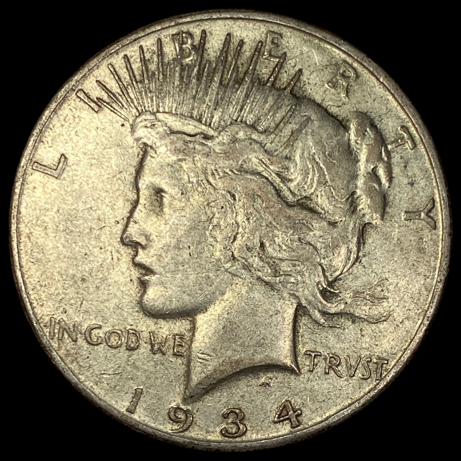 1934-S Peace Silver Dollar LIGHTLY CIRCULATED (1 of 2)