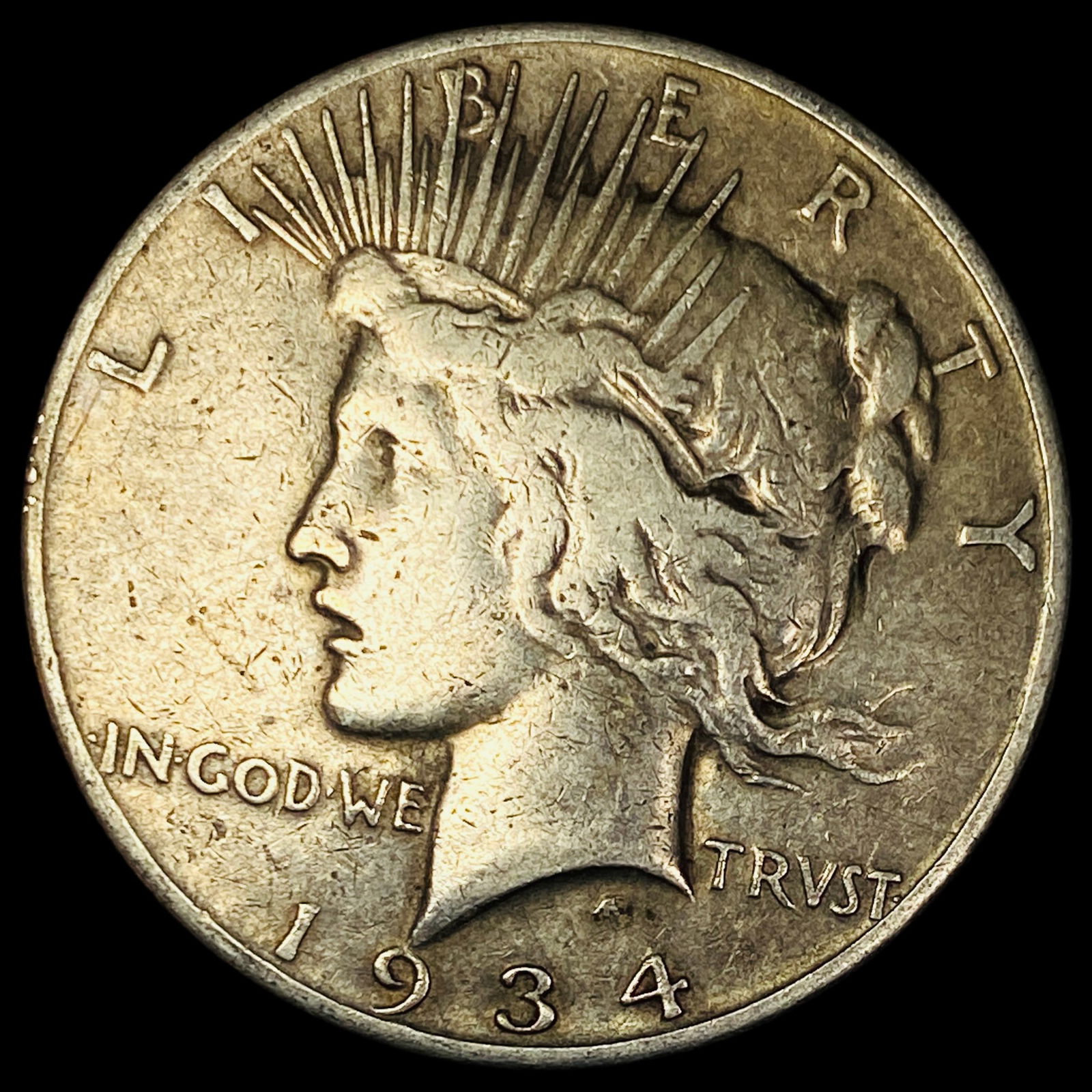 1934-S Silver Peace Dollar LIGHTLY CIRCULATED (1 of 2)