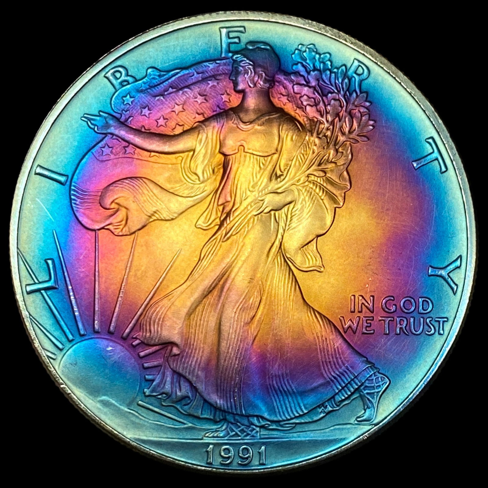 1991 Silver American Eagle $1 SUPERB GEM BU (1 of 2)