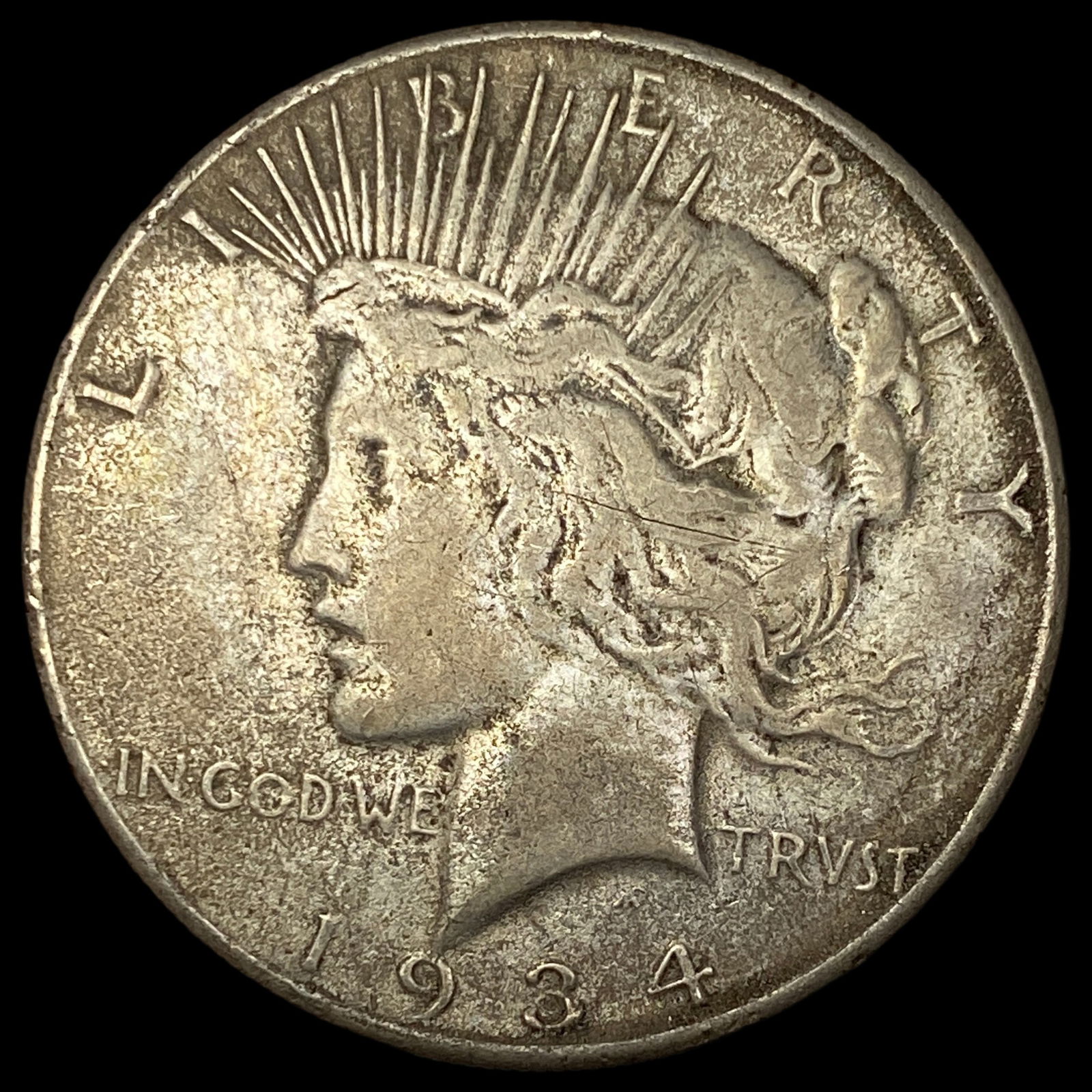 1934-S Silver Peace Dollar LIGHTLY CIRCULATED (1 of 2)