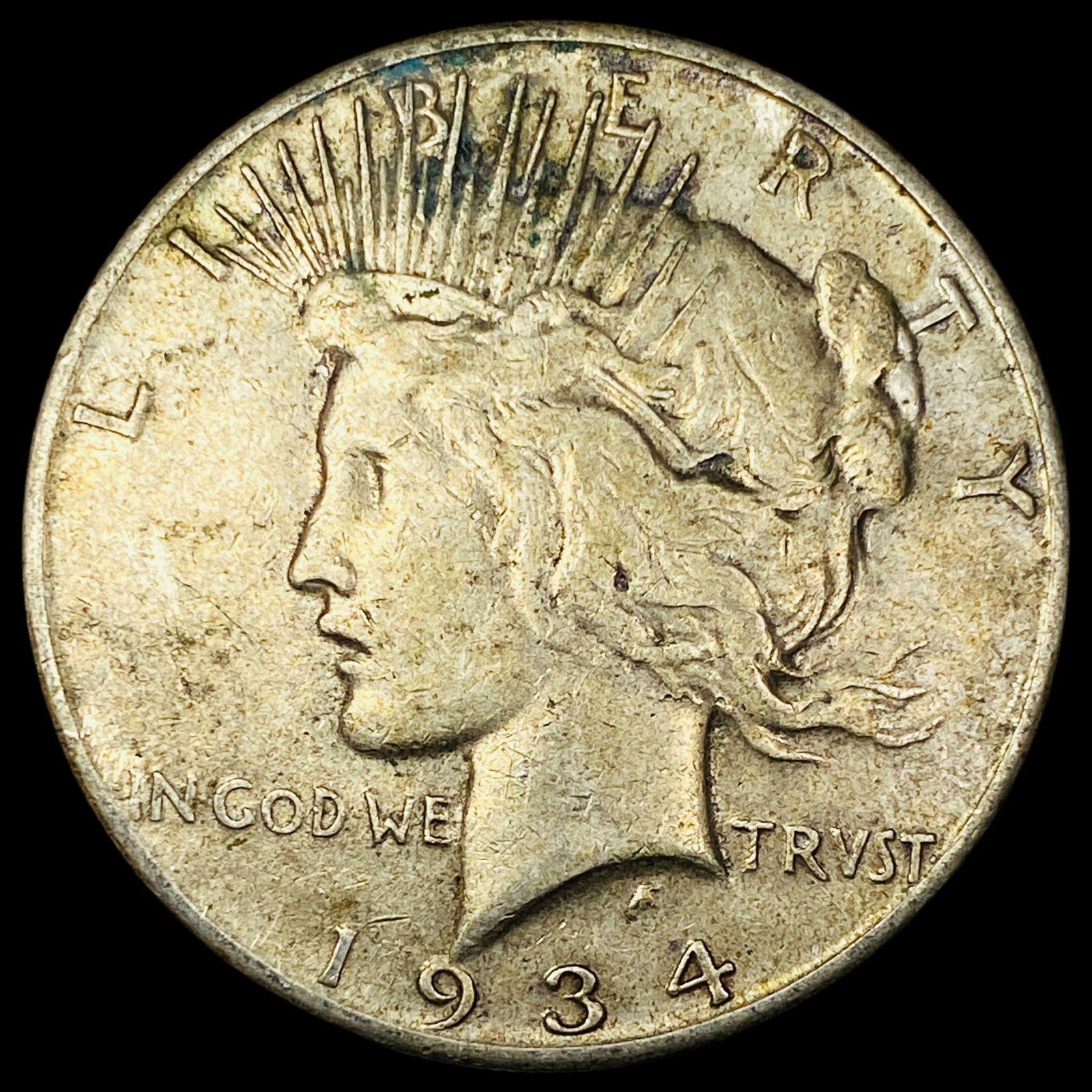 1934-S Silver Peace Dollar LIGHTLY CIRCULATED (1 of 2)