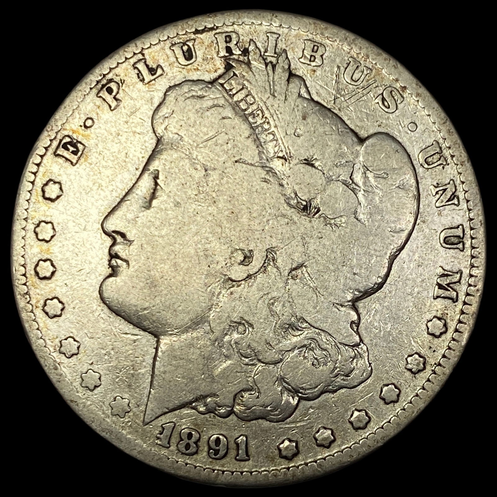 1891-CC Silver Morgan Dollar NICELY  CIRCULATED (1 of 2)