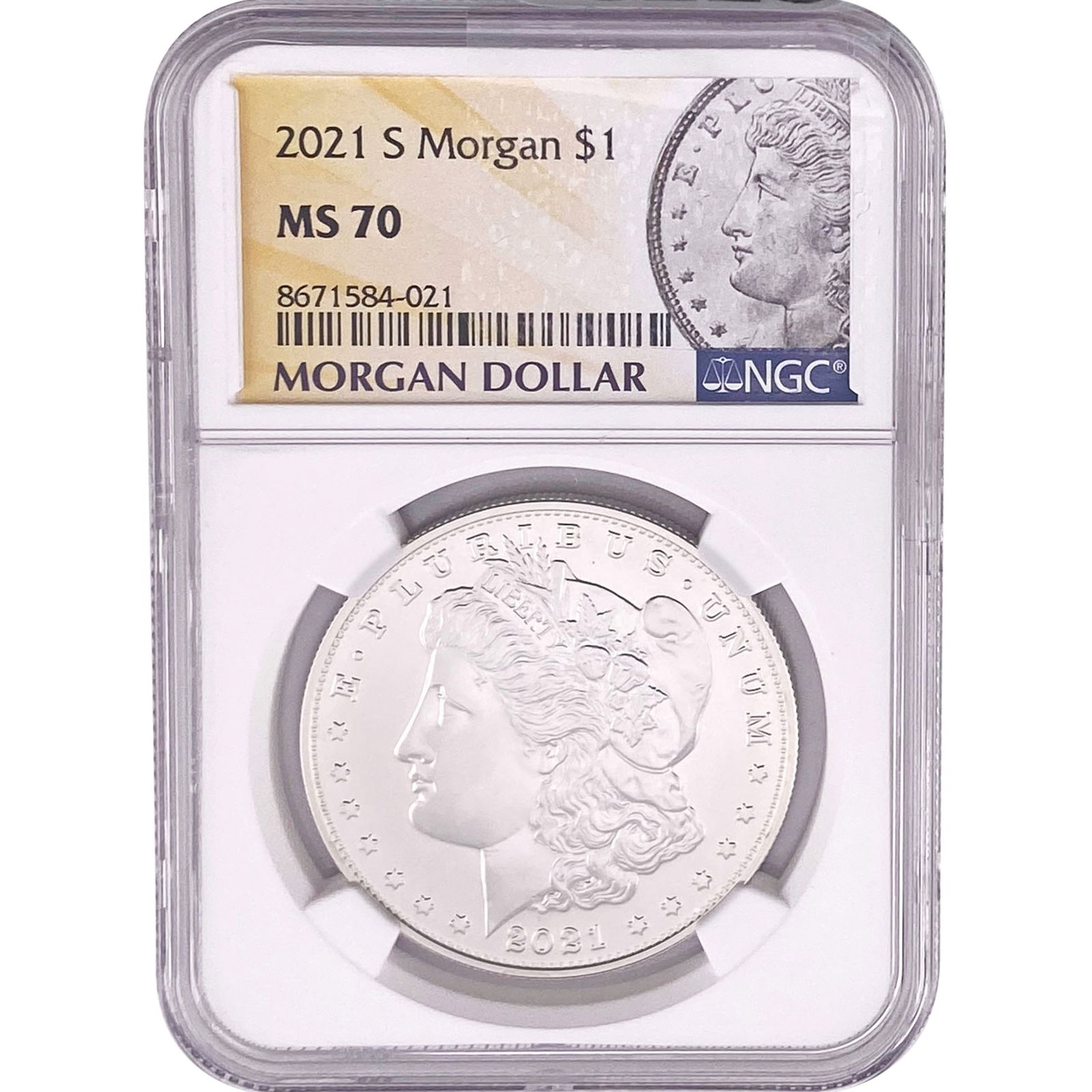 2021-S Morgan Silver Dollar NGC MS70 (1 of 2)