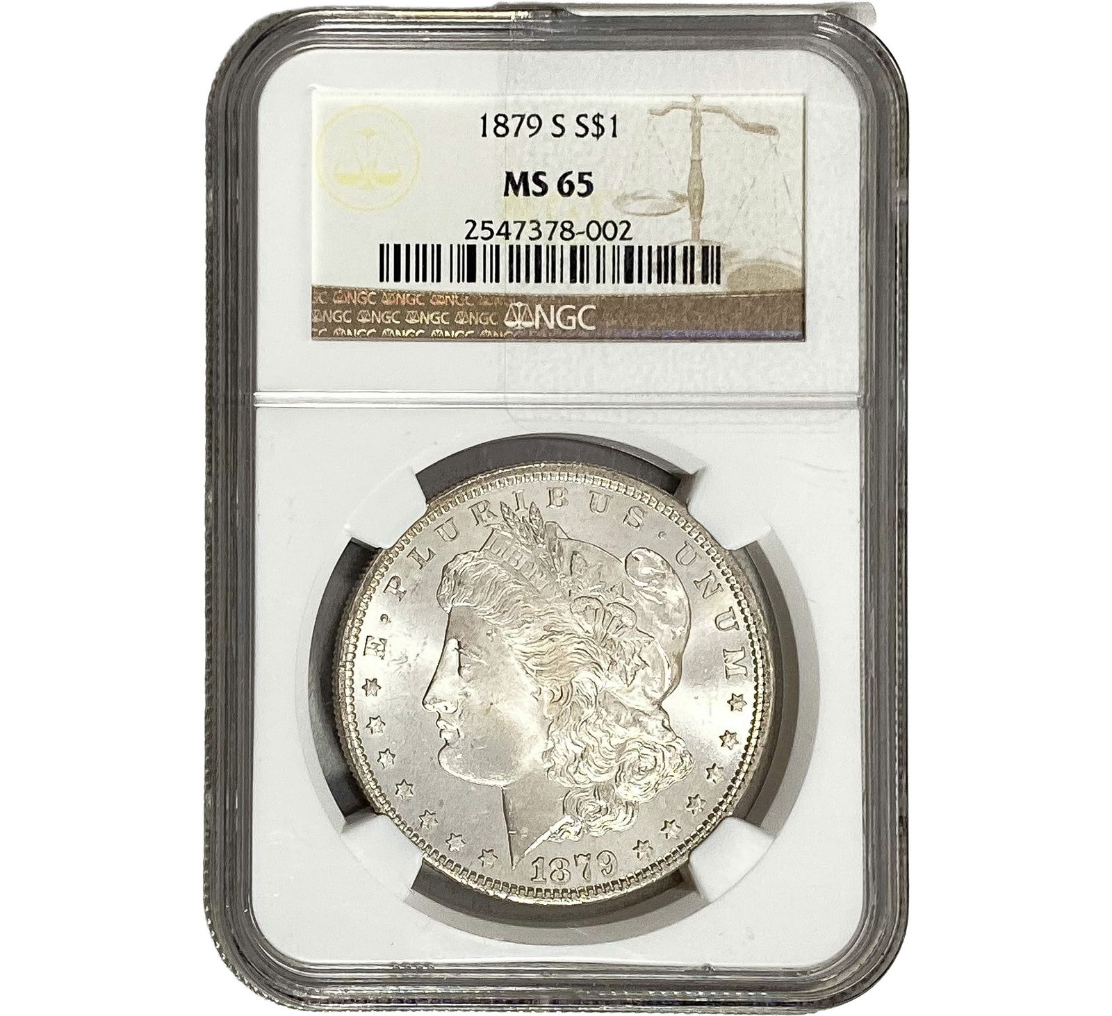 1879-S Morgan Silver Dollar NGC MS65 (1 of 2)