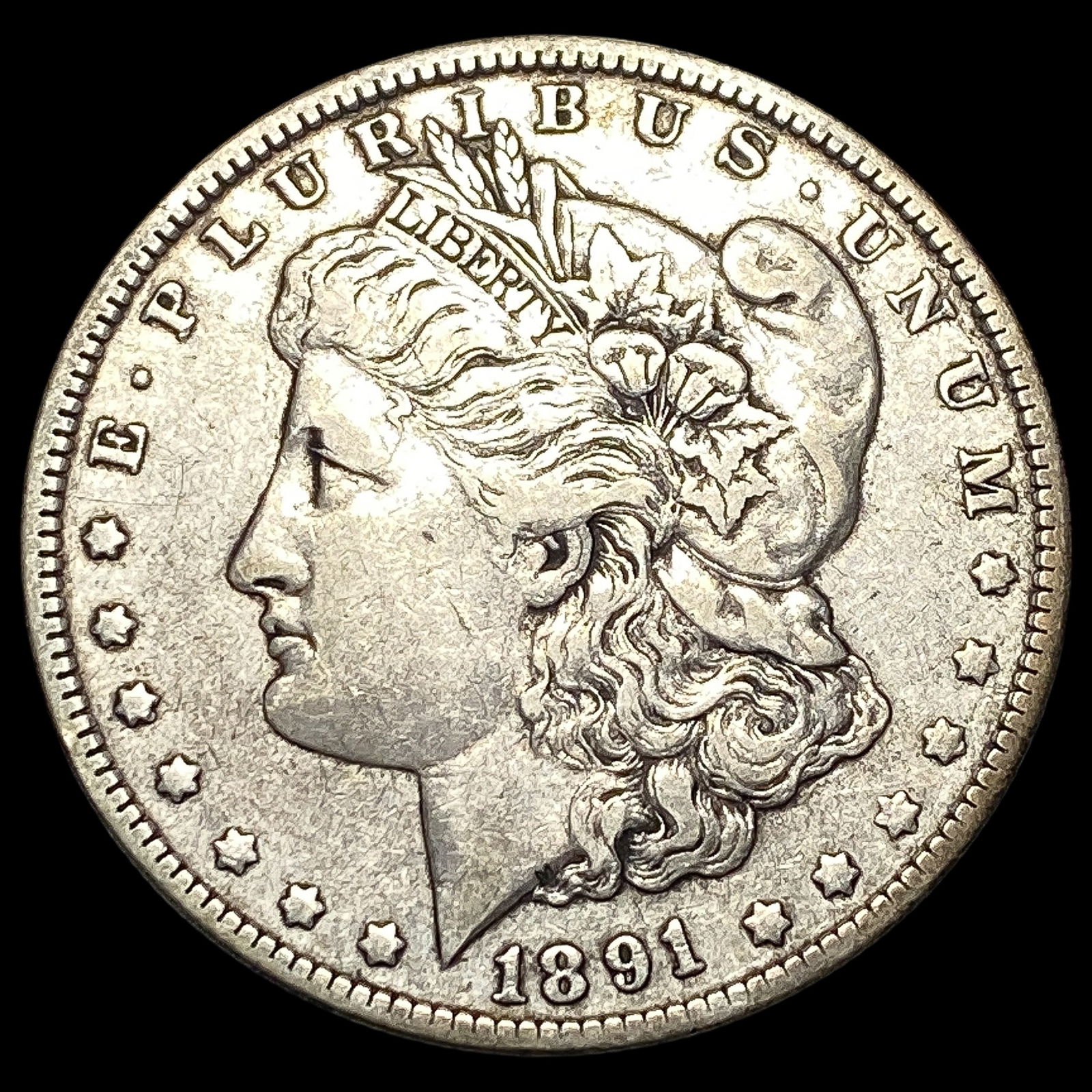 1891-O Silver Morgan Dollar NEARLY  UNCIRCULATED (1 of 2)
