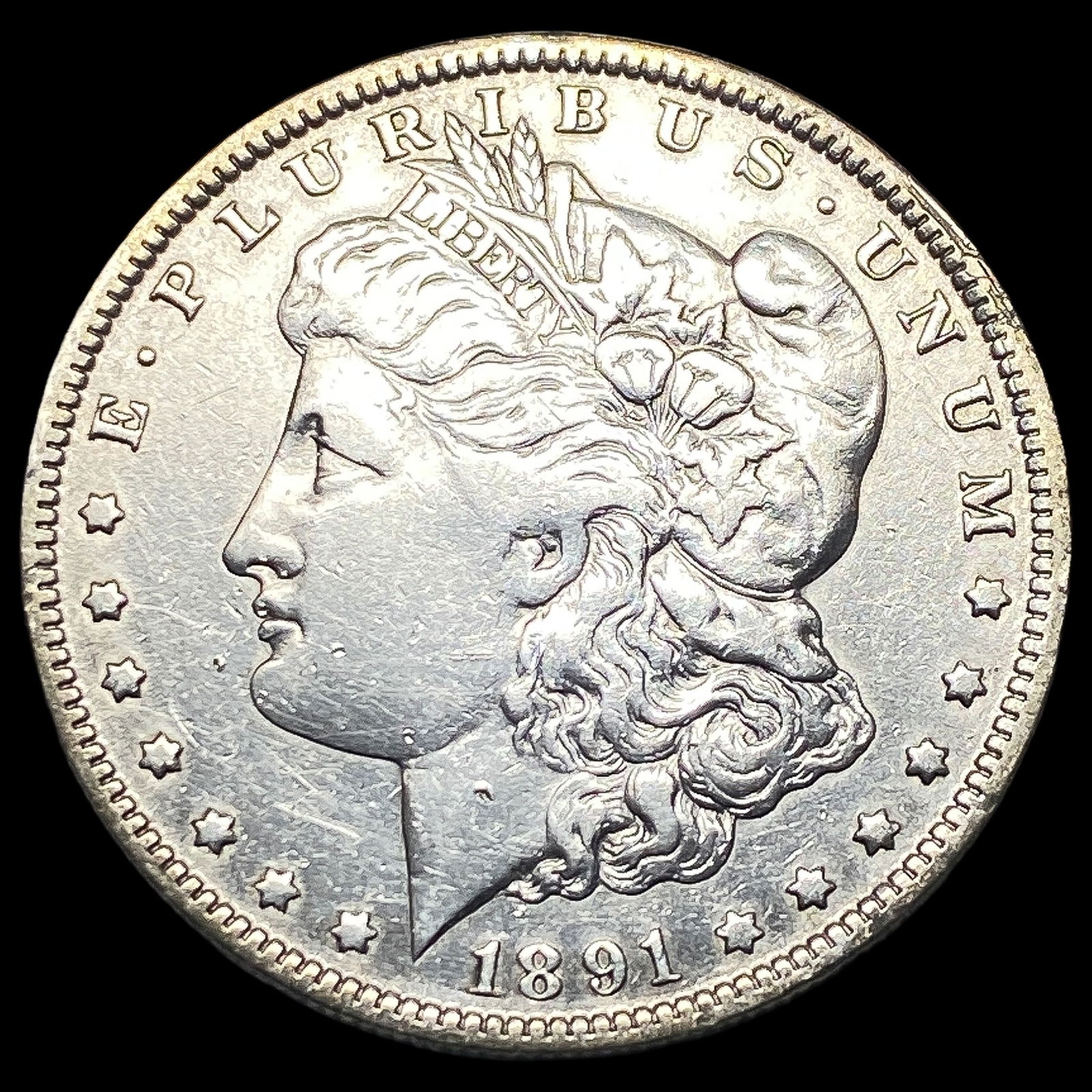 1891-O Silver Morgan Dollar NEARLY  UNCIRCULATED (1 of 2)
